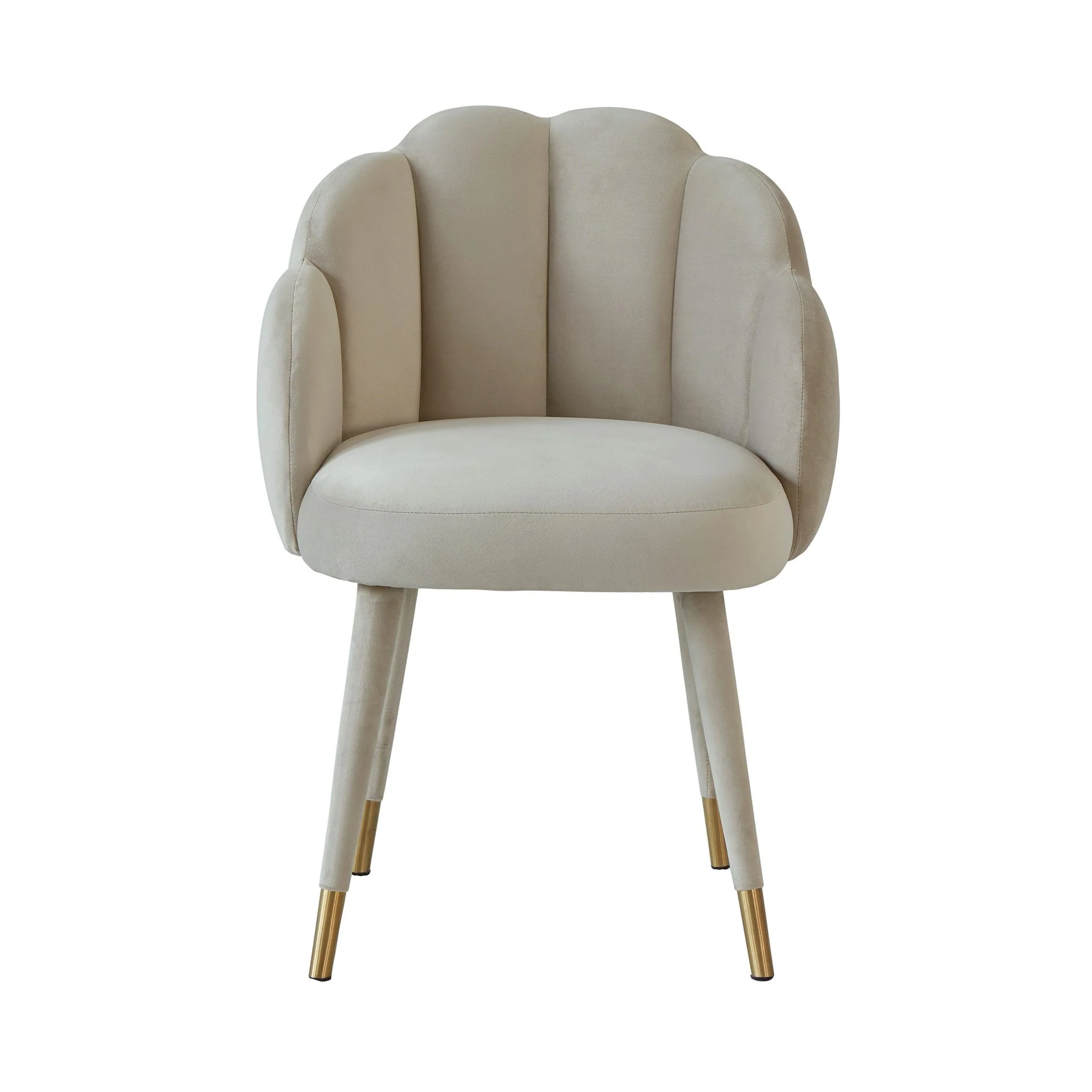 Gardenia Light Grey Velvet Dining Chair - Image 3
