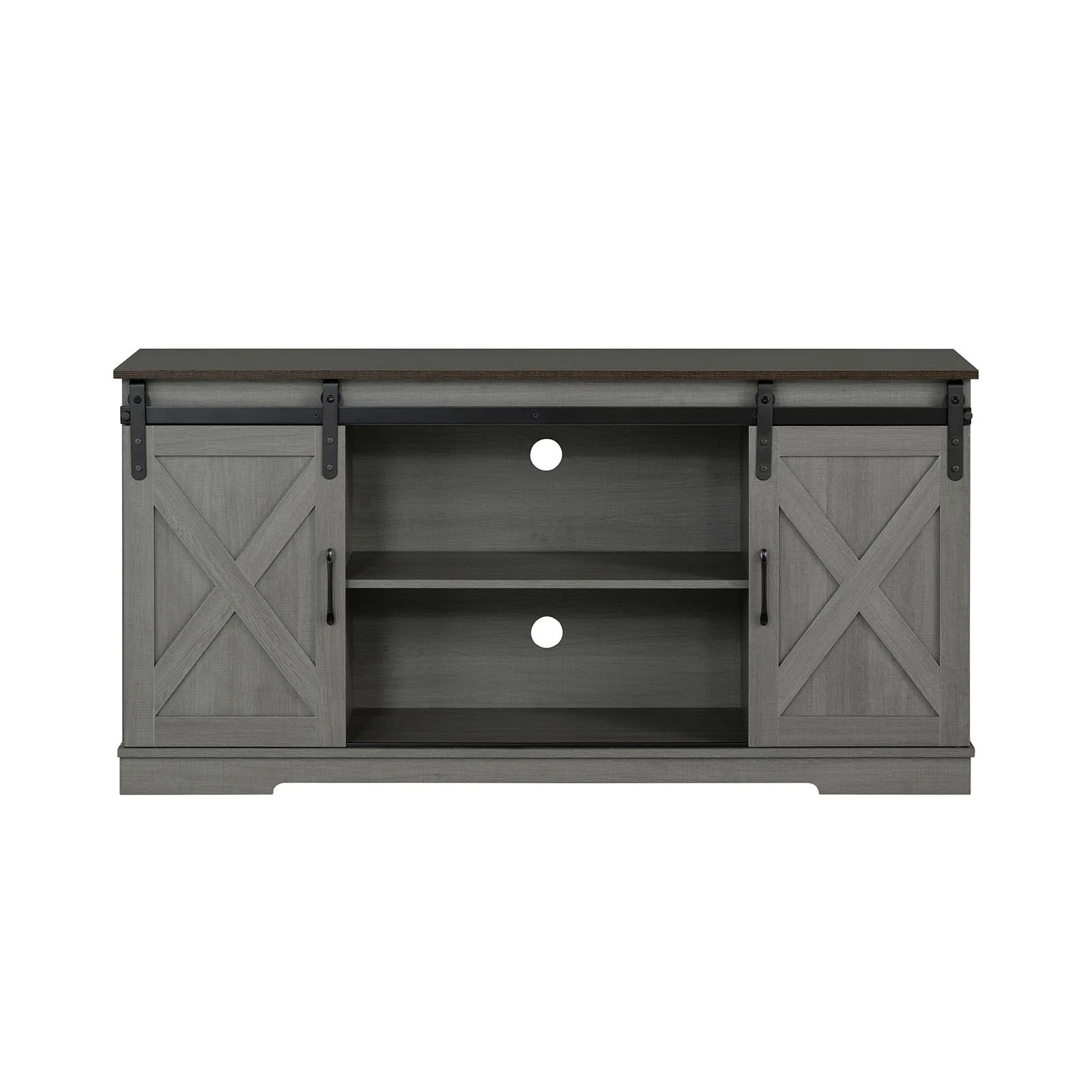 Garibaldi TV Stand, Brown/Gray - Image 2