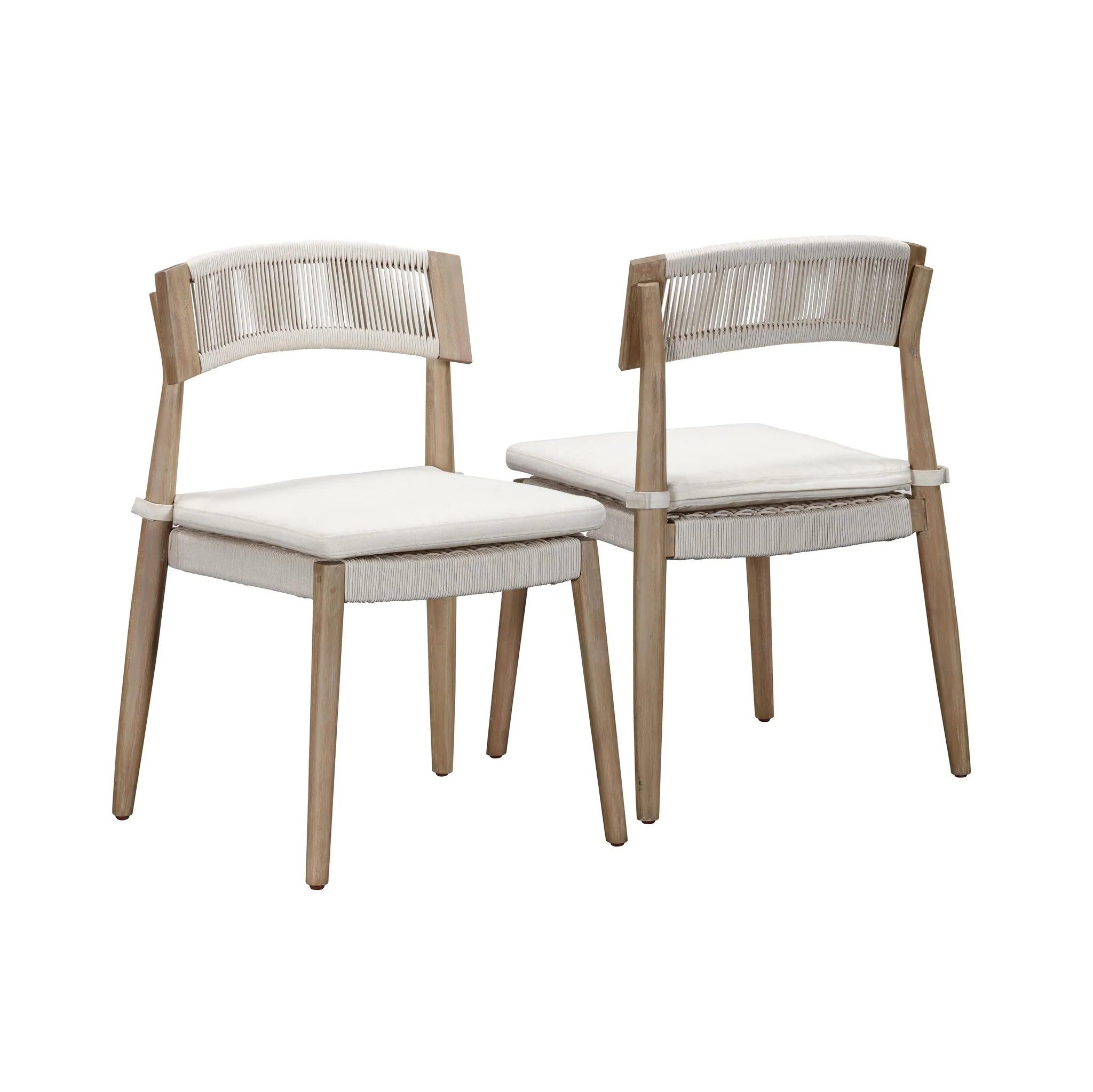 Gata Cream Outdoor Dining Chair - Set of 2 - Image 8