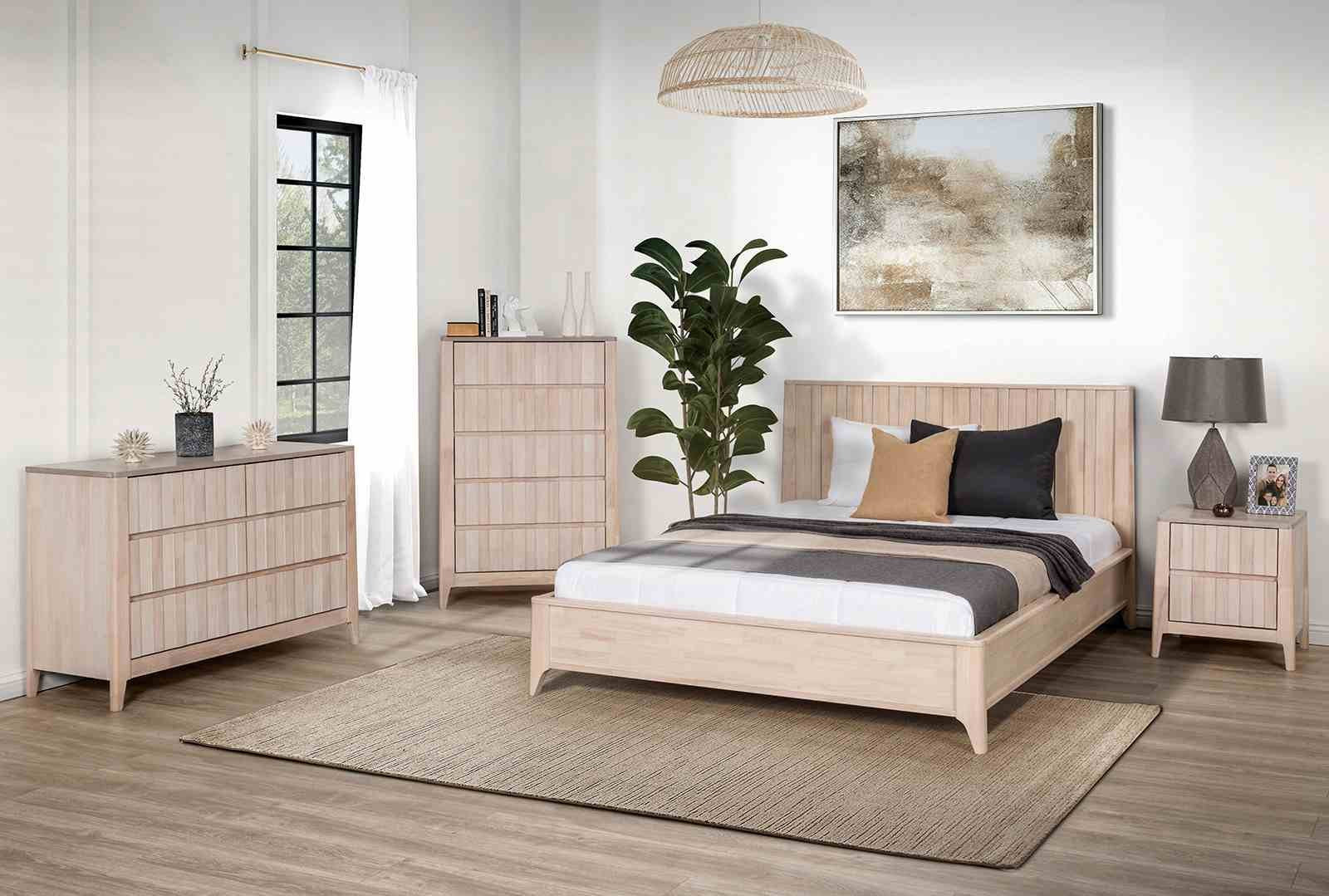 Gervais Twin Bed, White Wash