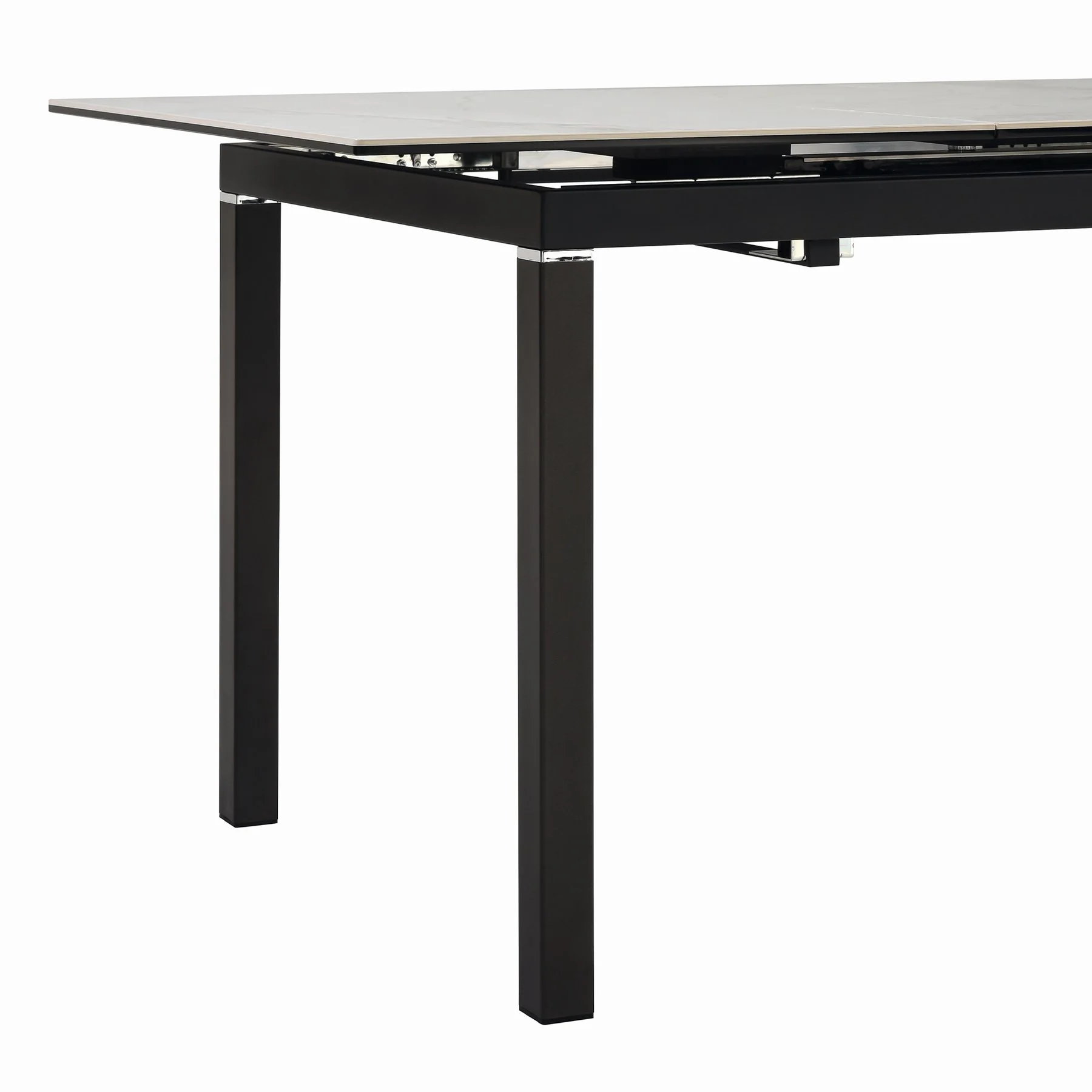 Giana Extendable Dining Table in Stone and Metal - Image 5