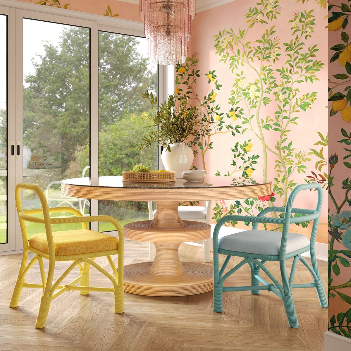 Ginny Cream Rattan Dining Chair - Image 6