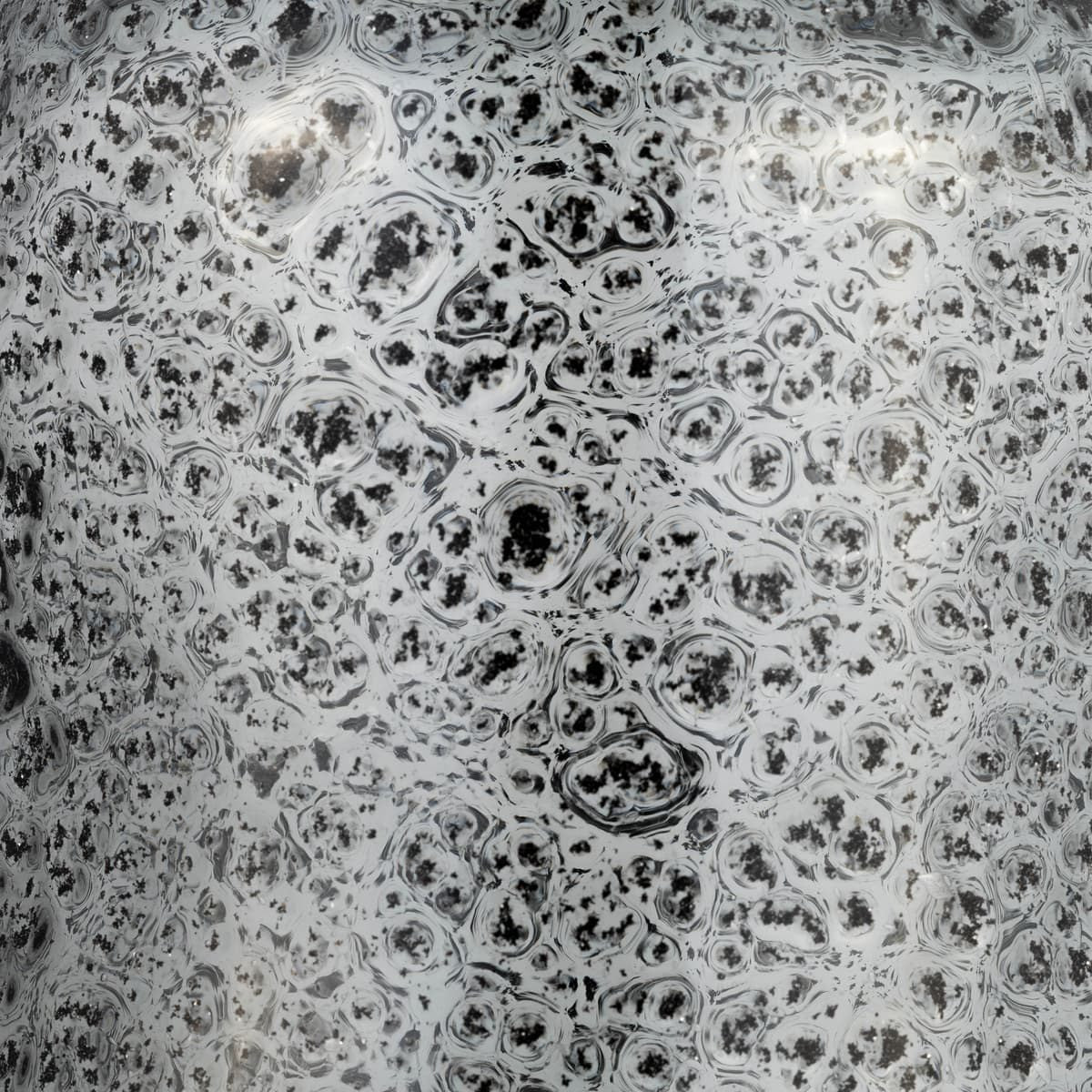 Glass, 11h" Irregular Shape Vase, Smoke - Image 5