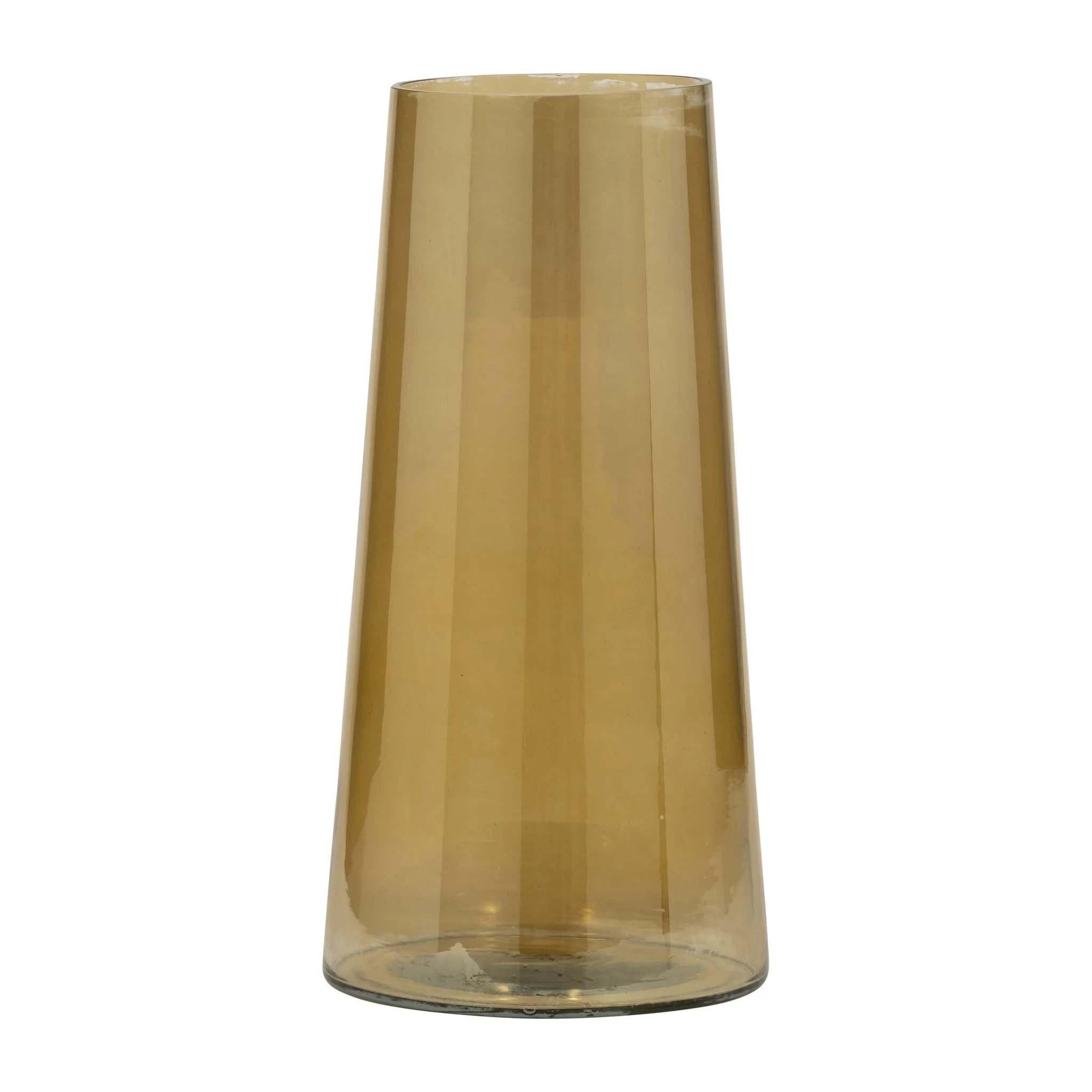 Glass, 12" Luster Vase, Gold - Image 3
