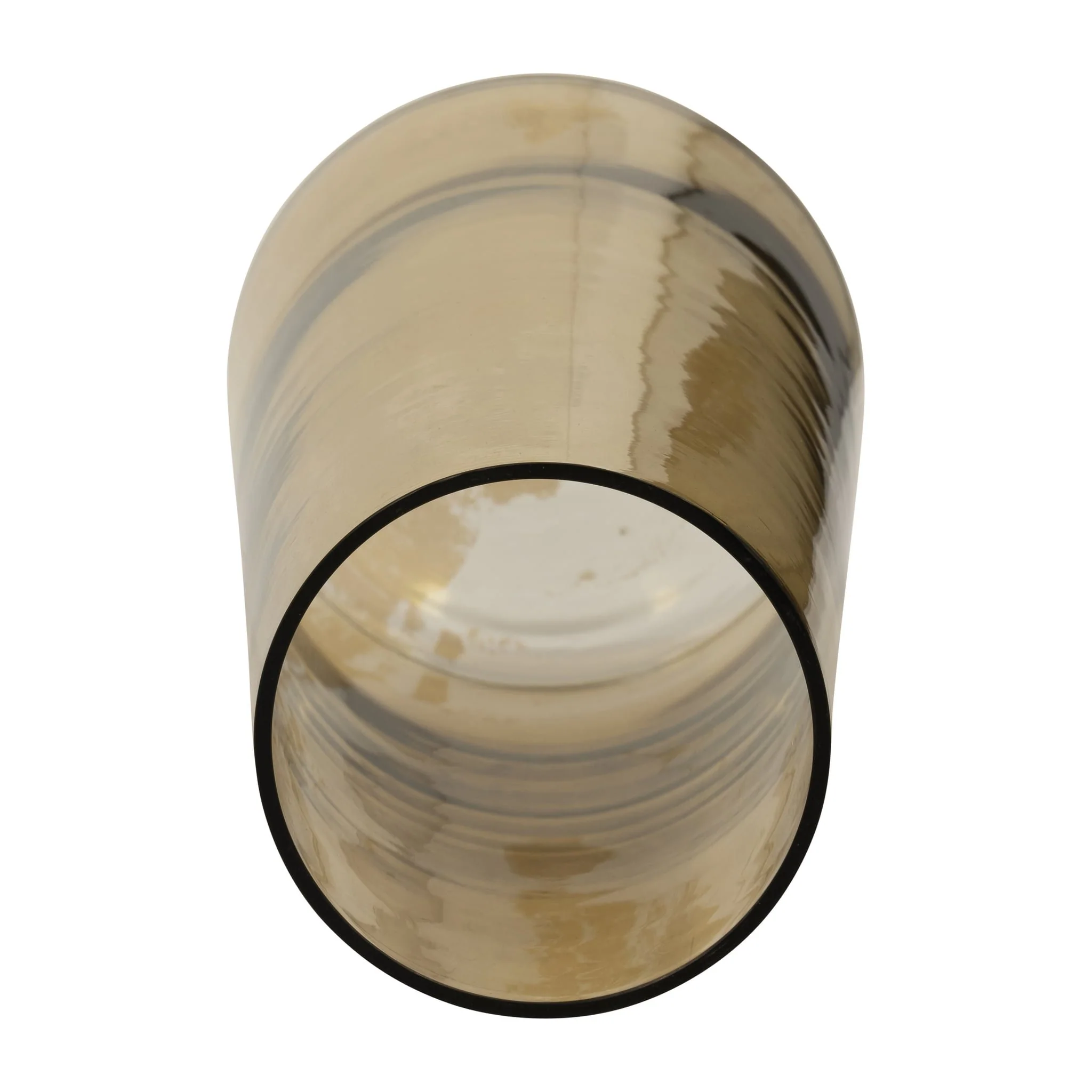 Glass, 12" Luster Vase, Gold - Image 5