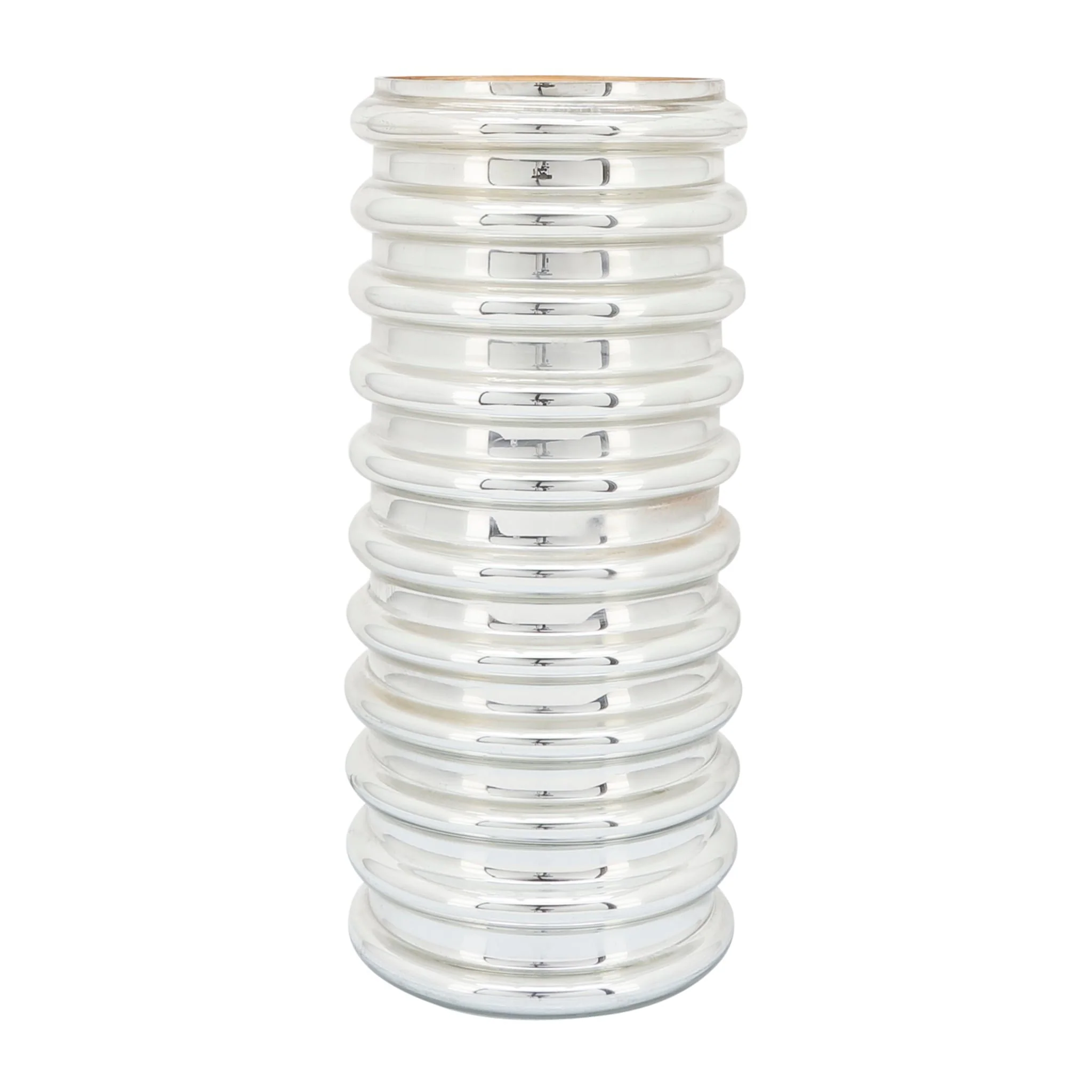 Glass, 14"h, Scallop Vase, Champagne