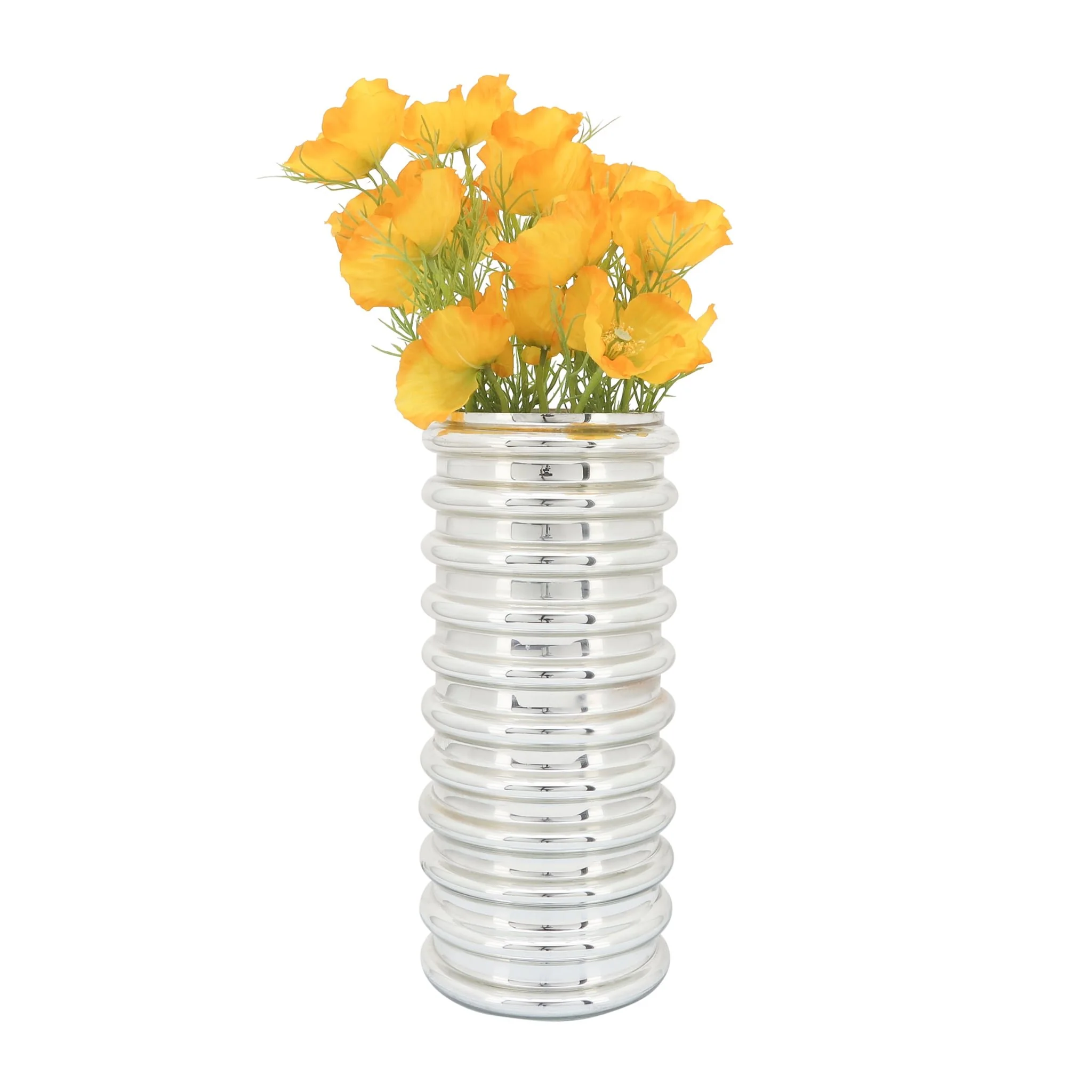 Glass, 14"h, Scallop Vase, Champagne - Image 2