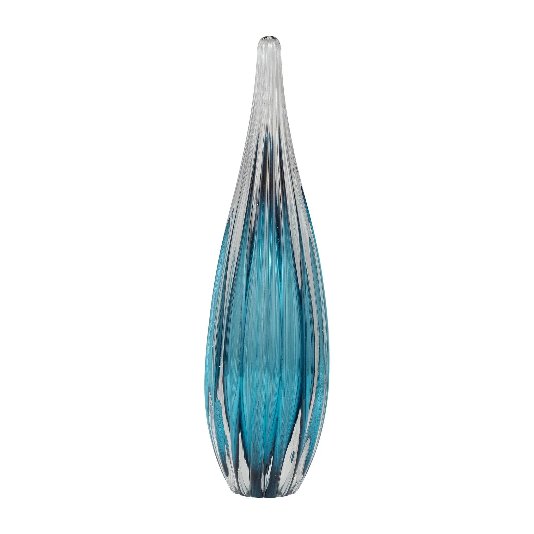 Glass, 15" Paperweight Teal - Image 2