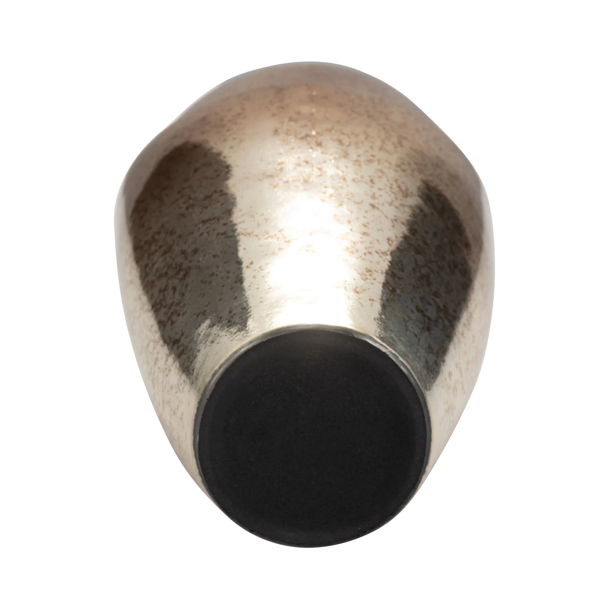 Glass, 16" Abstract Vase, Bronze - Image 7