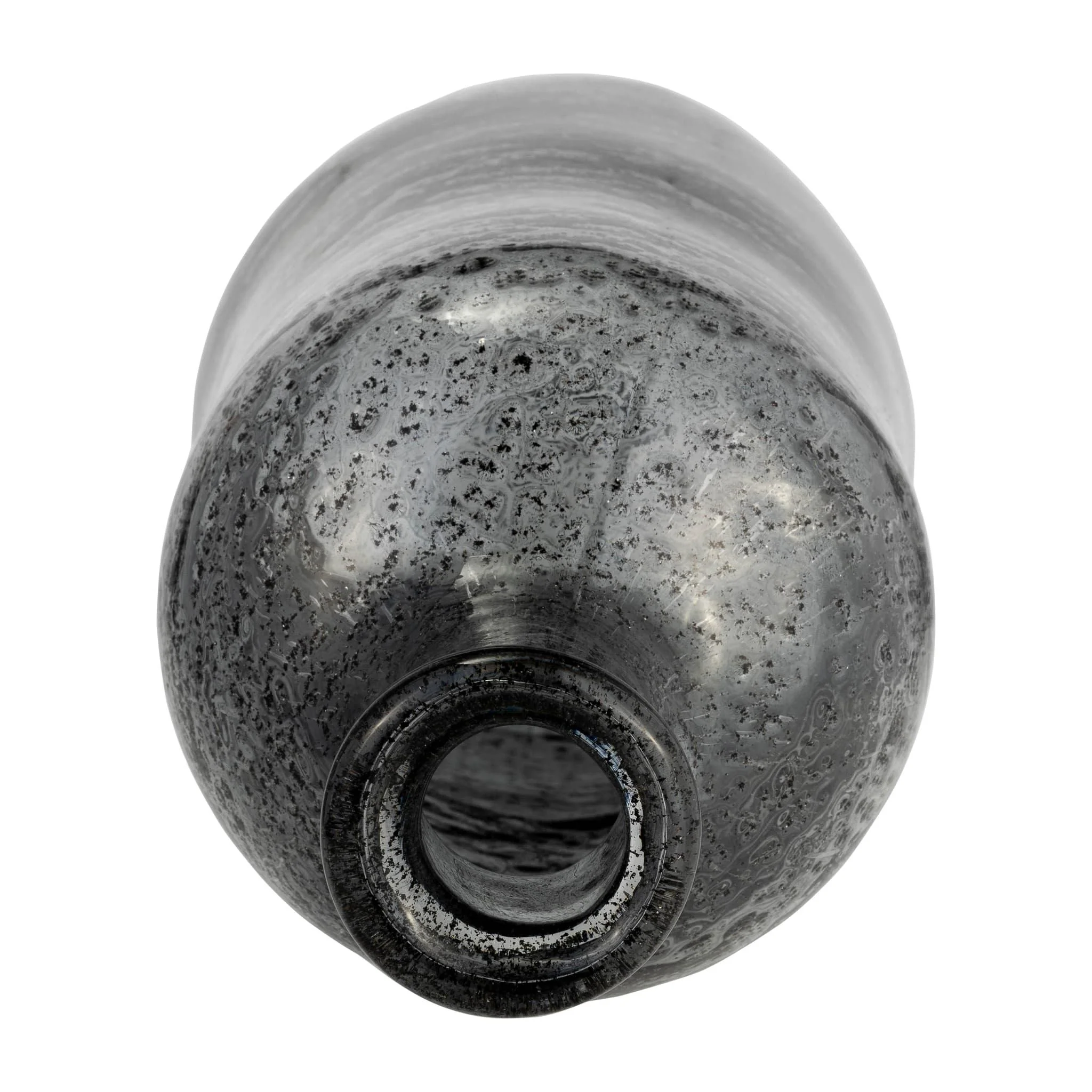 Glass, 17h" Irregular Shape Vase, Smoke - Image 7