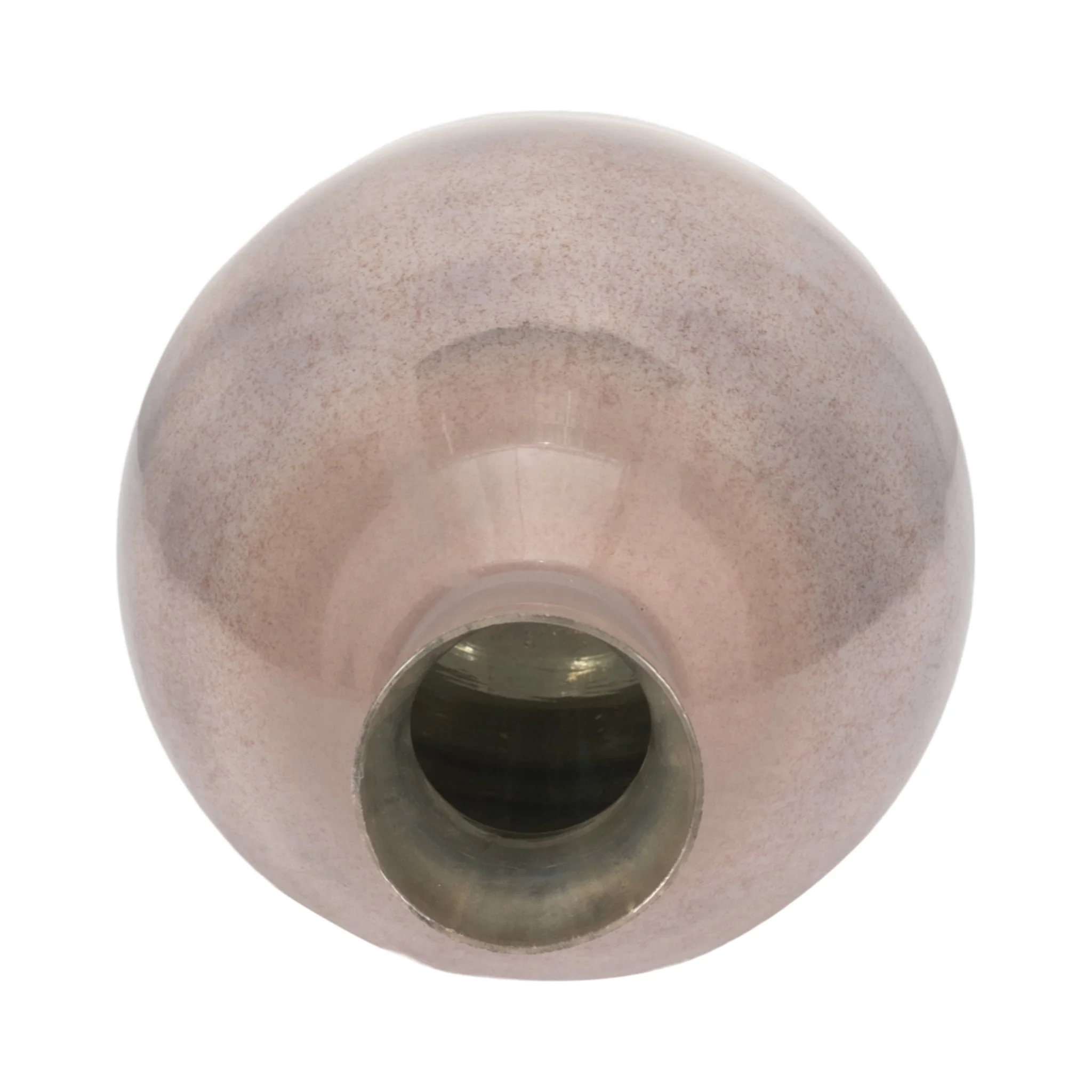 Glass, 18" Bulbous Vase, Champagne - Image 5