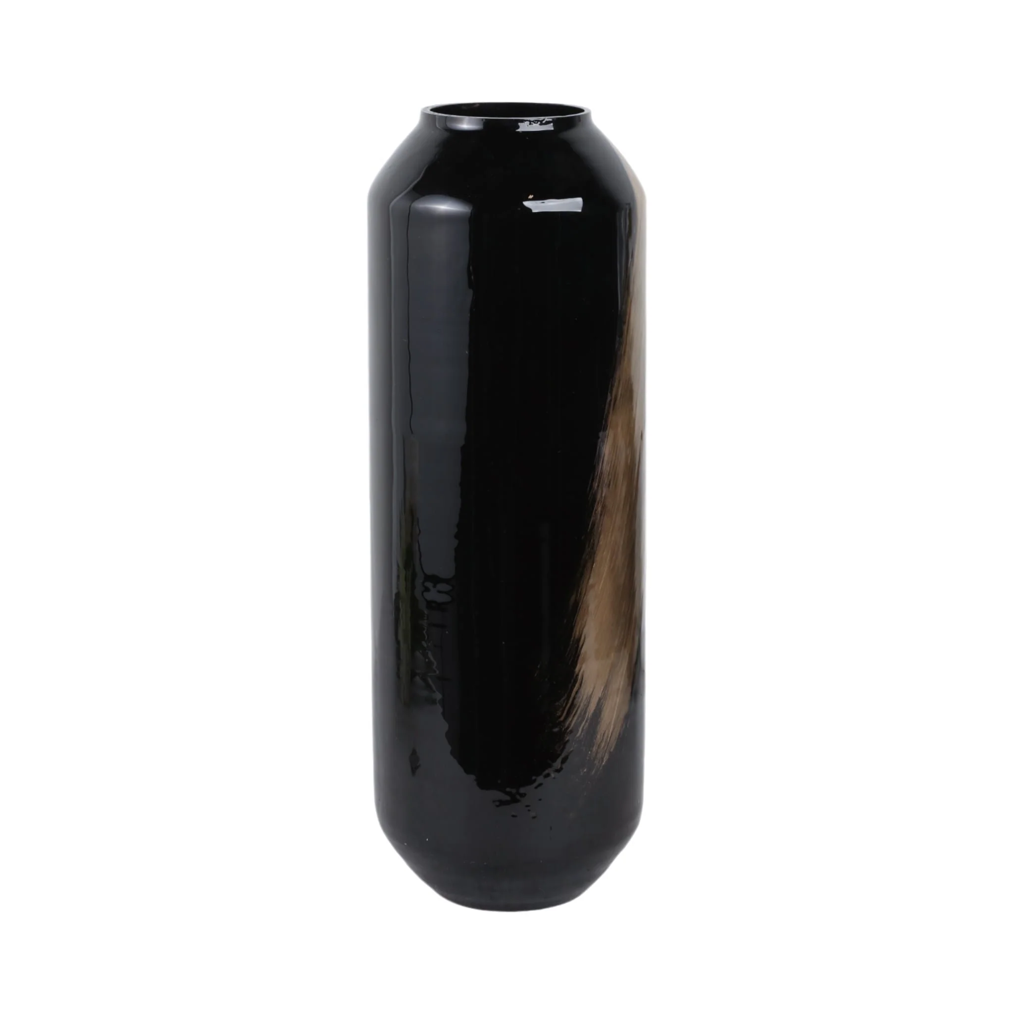 Glass,20",star Dust Vase,gold/black(golden Swooch) - Image 3