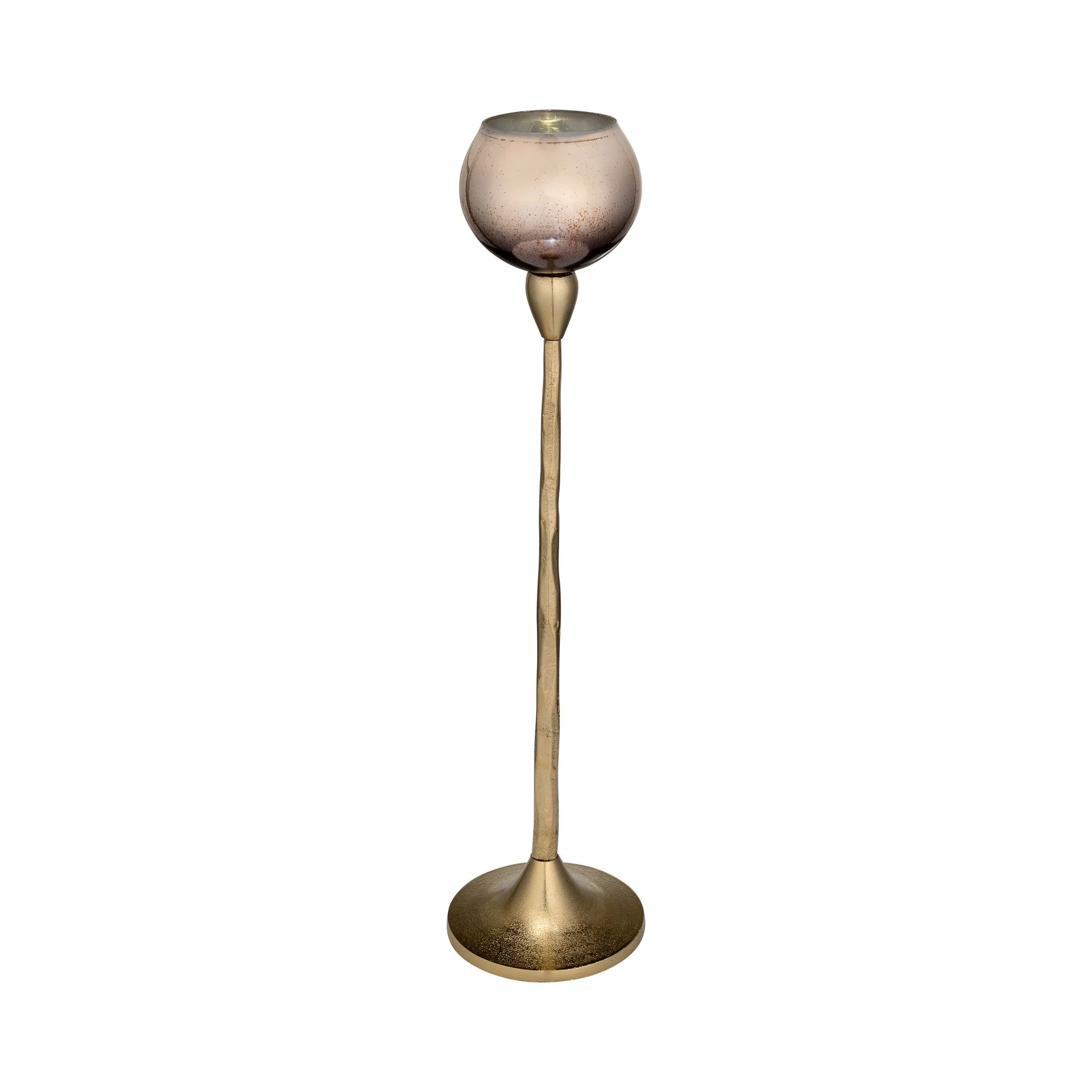 Glass, 21"h Tealight Holder, Champagne