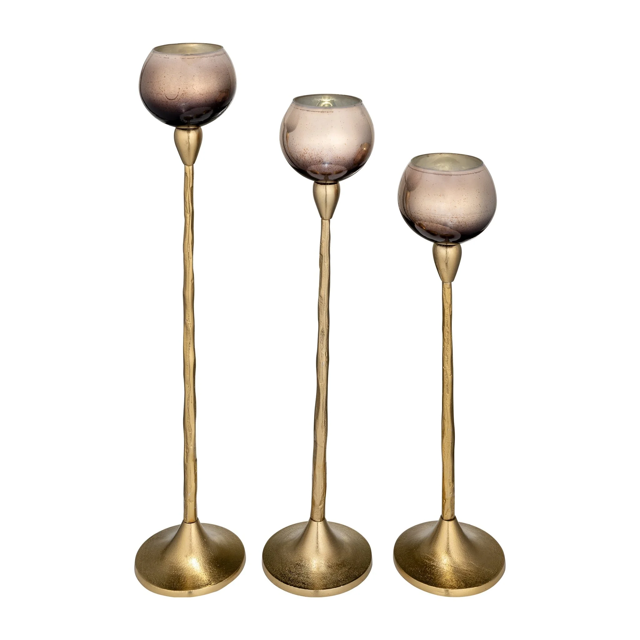 Glass, 21"h Tealight Holder, Champagne - Image 4