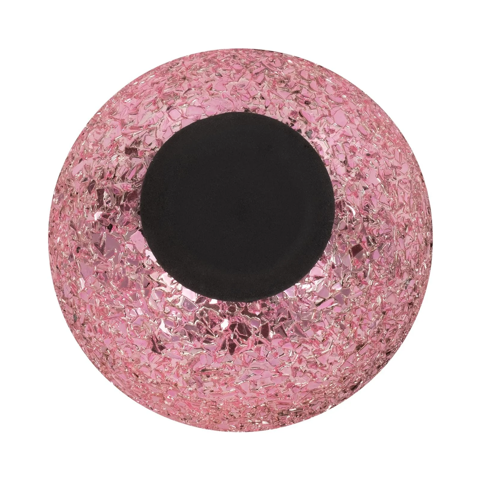 Glass, 4" 11 Oz Crackled Scented Candle, Pink - Image 7