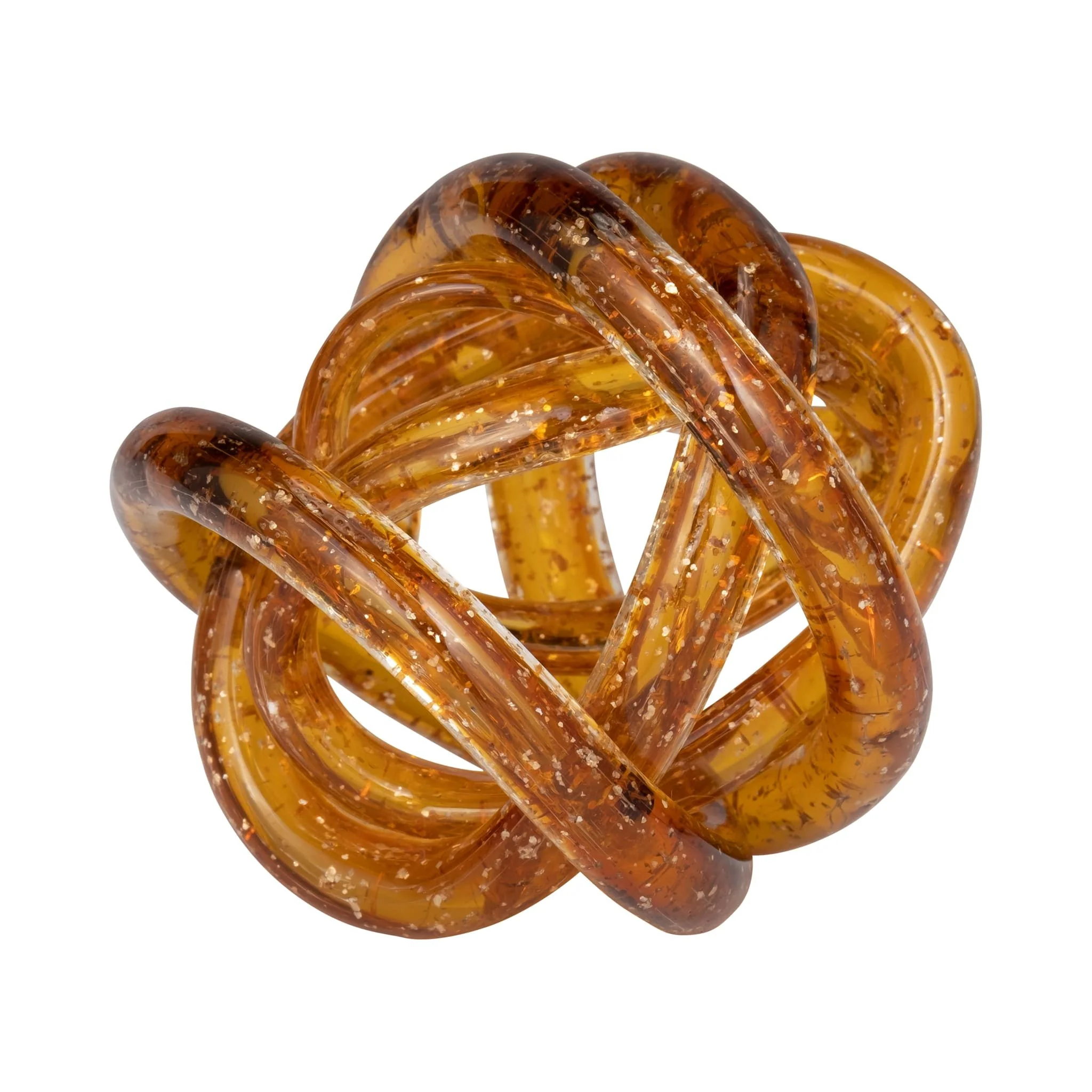 Glass, 4" Knot Amber - Image 3