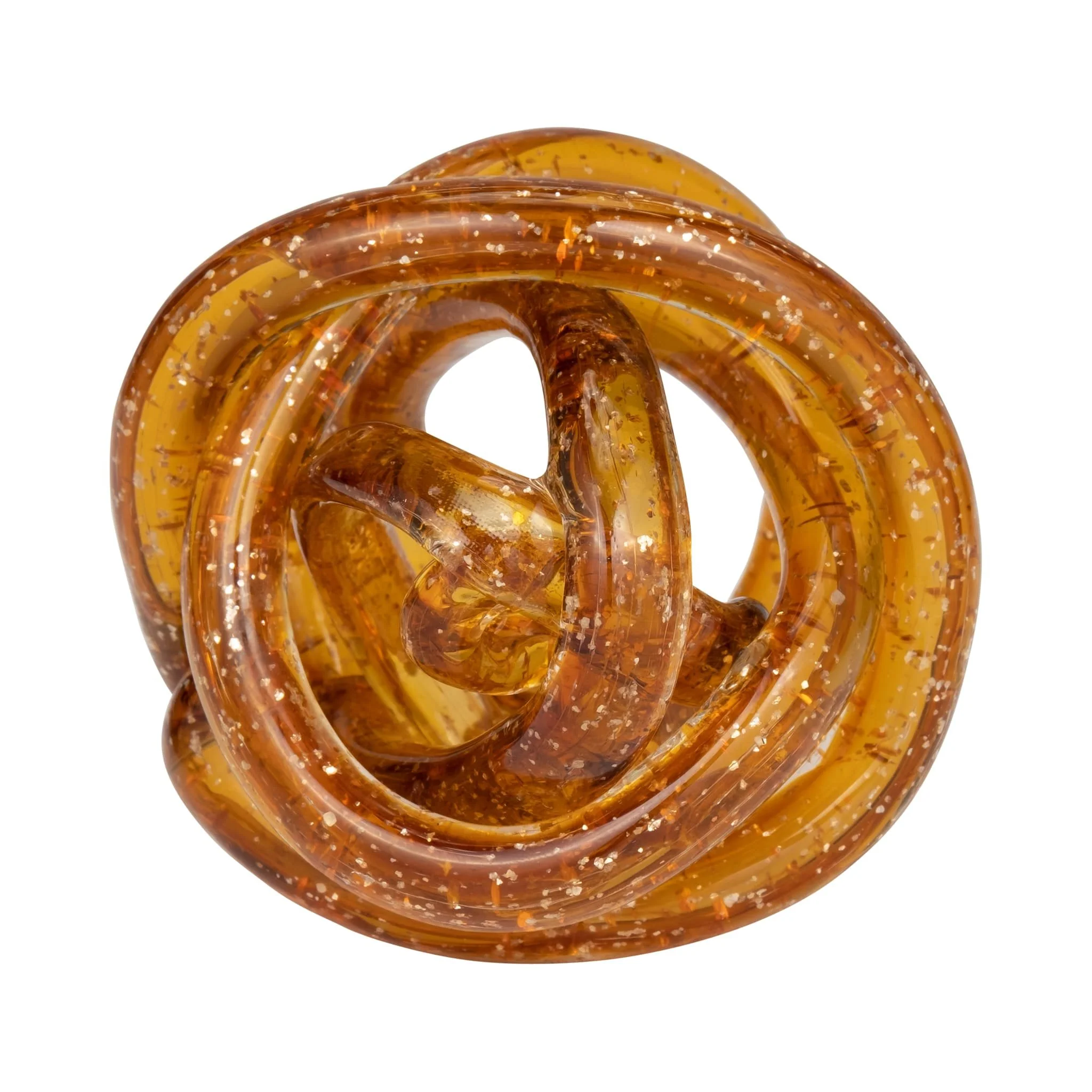 Glass, 4" Knot Amber - Image 4
