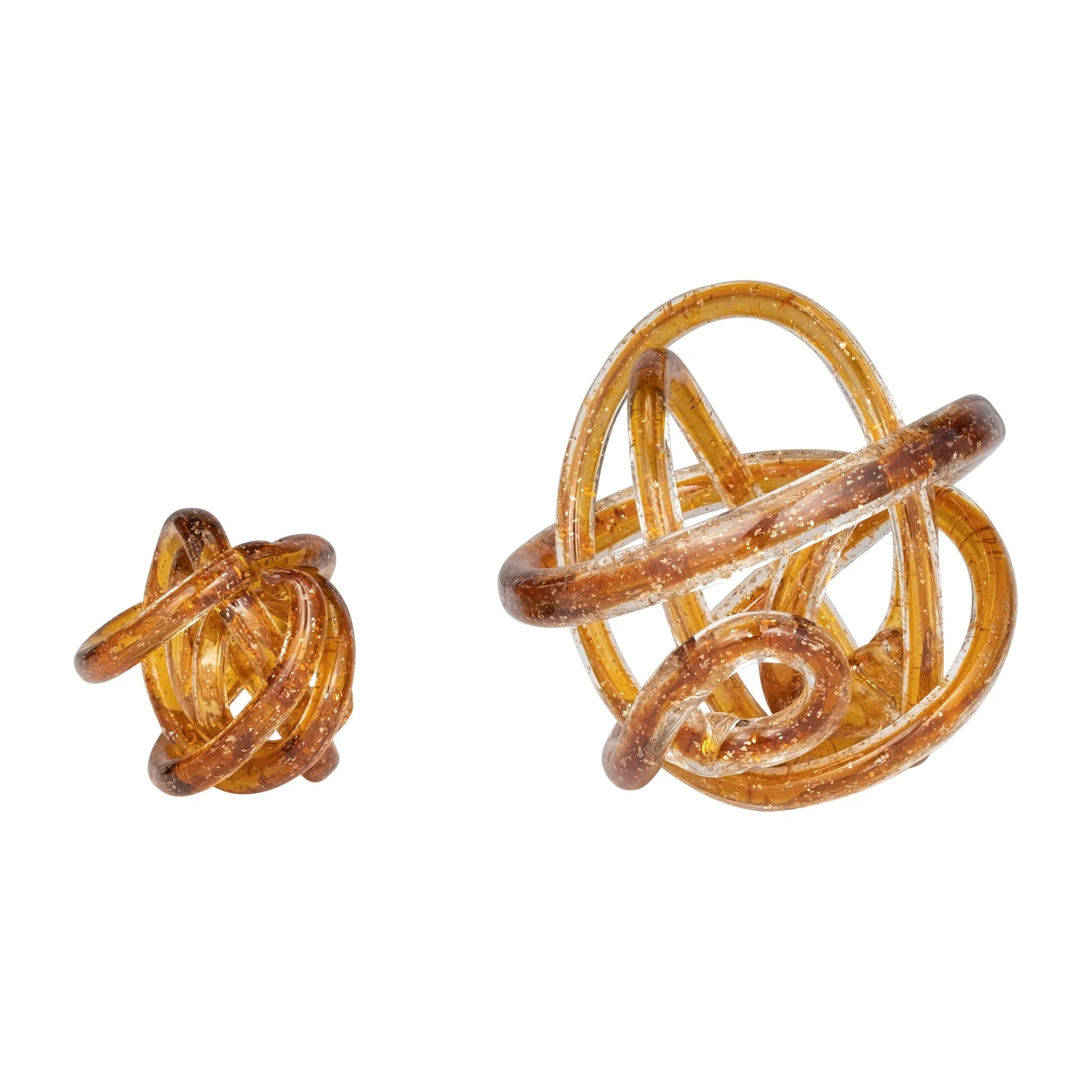 Glass, 4" Knot Amber - Image 7