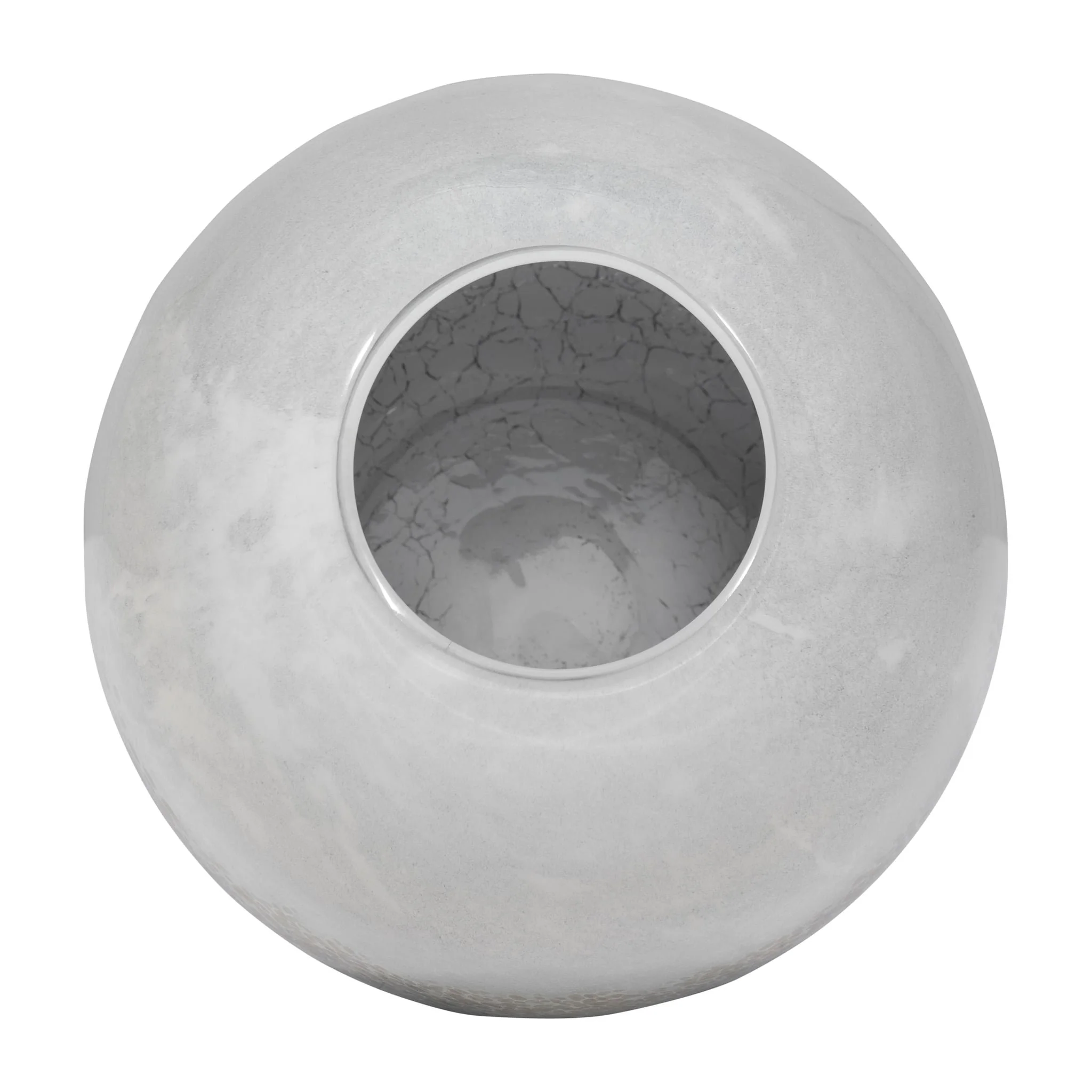 Glass, 8" Crackle Vase, Multi - Image 5