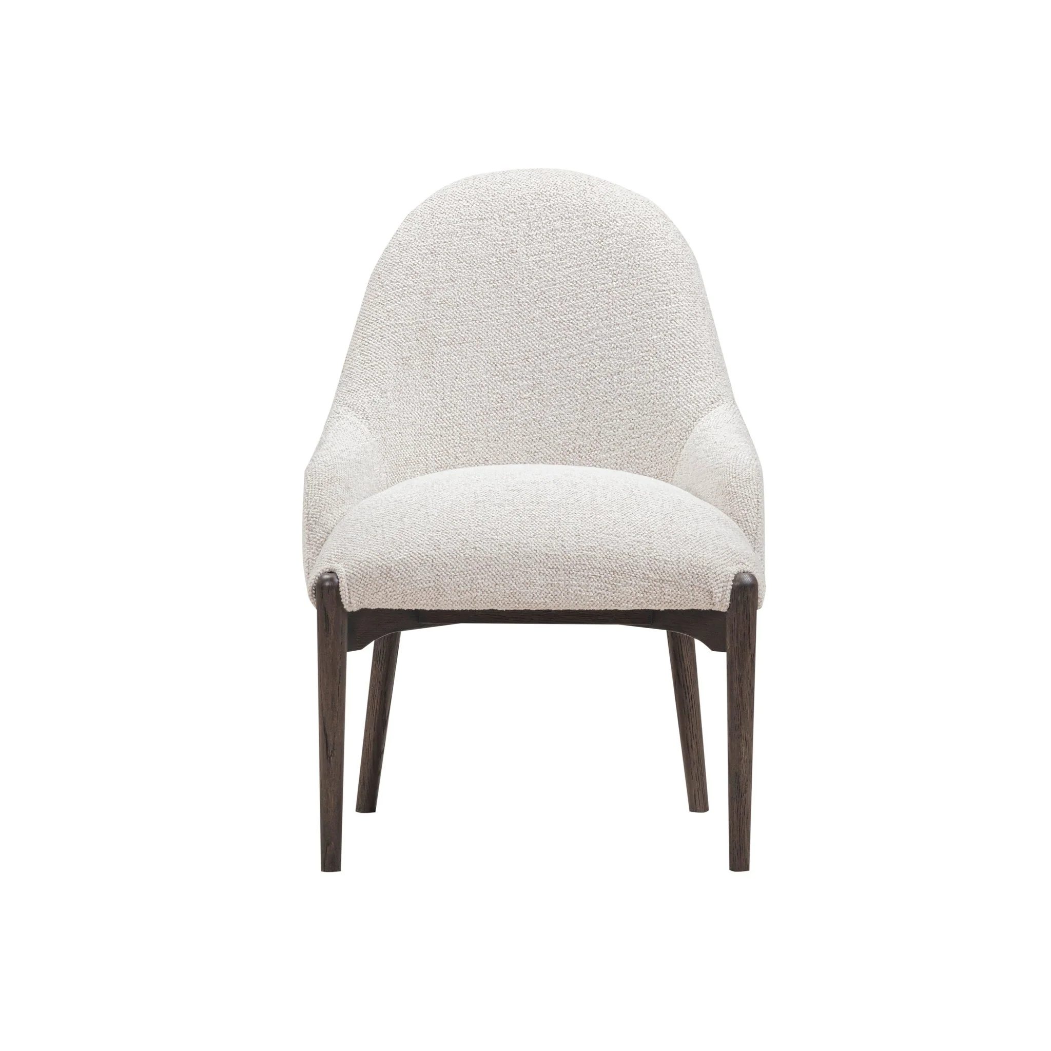 Glendale Stone White Chenille Dining Chair - Image 2
