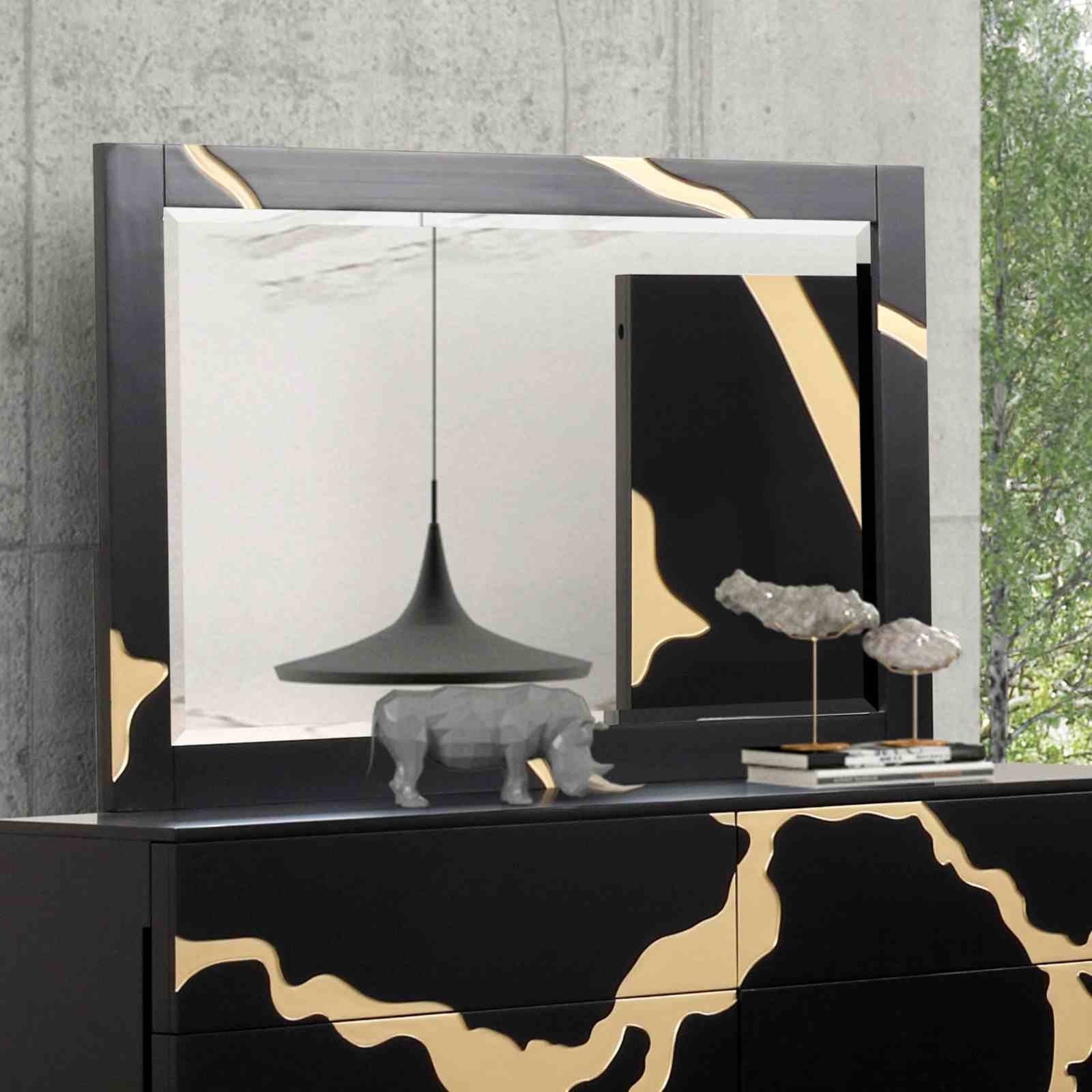 Goldsberg Mirror, Black/Gold