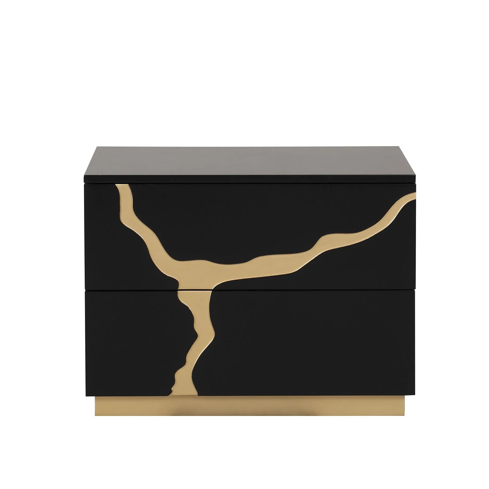 Goldsberg Nightstand, Black/Gold - Image 3