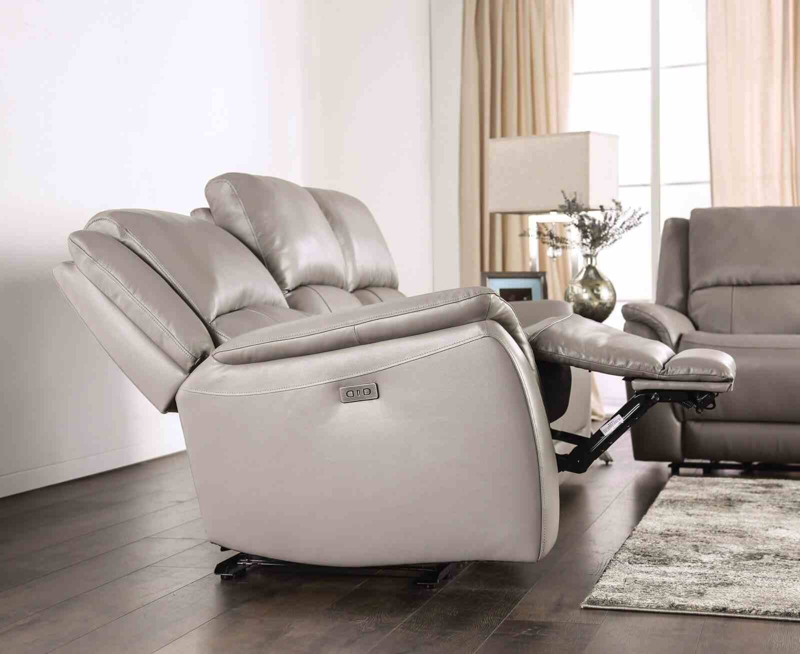 Gorgius Power Loveseat, Light Gray - Image 7