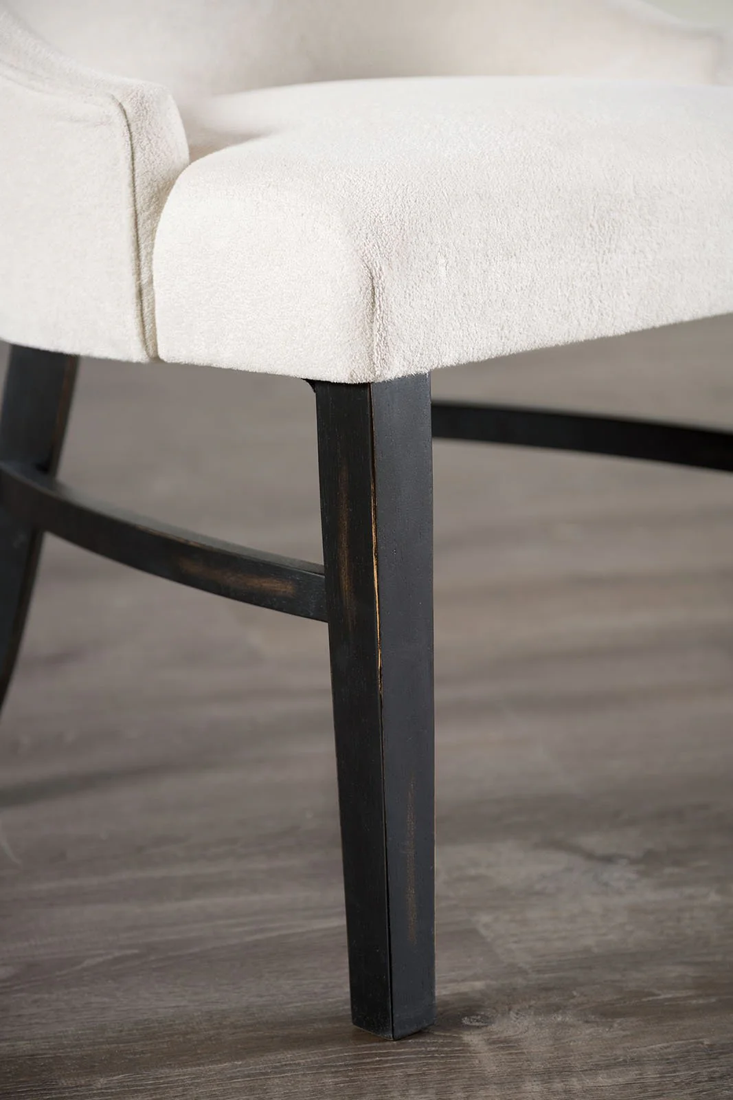 Gosport Arm Chair (2/CTN), Black/Beige - Image 3