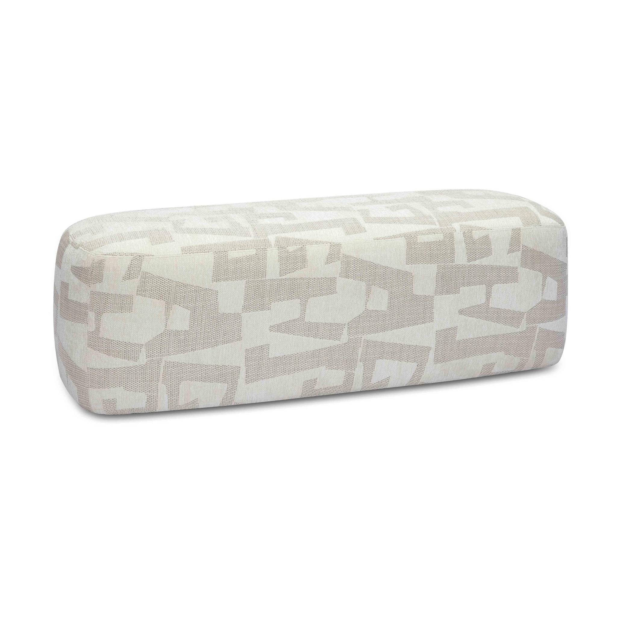 Graceland Cream Jacquard Bench - Image 4