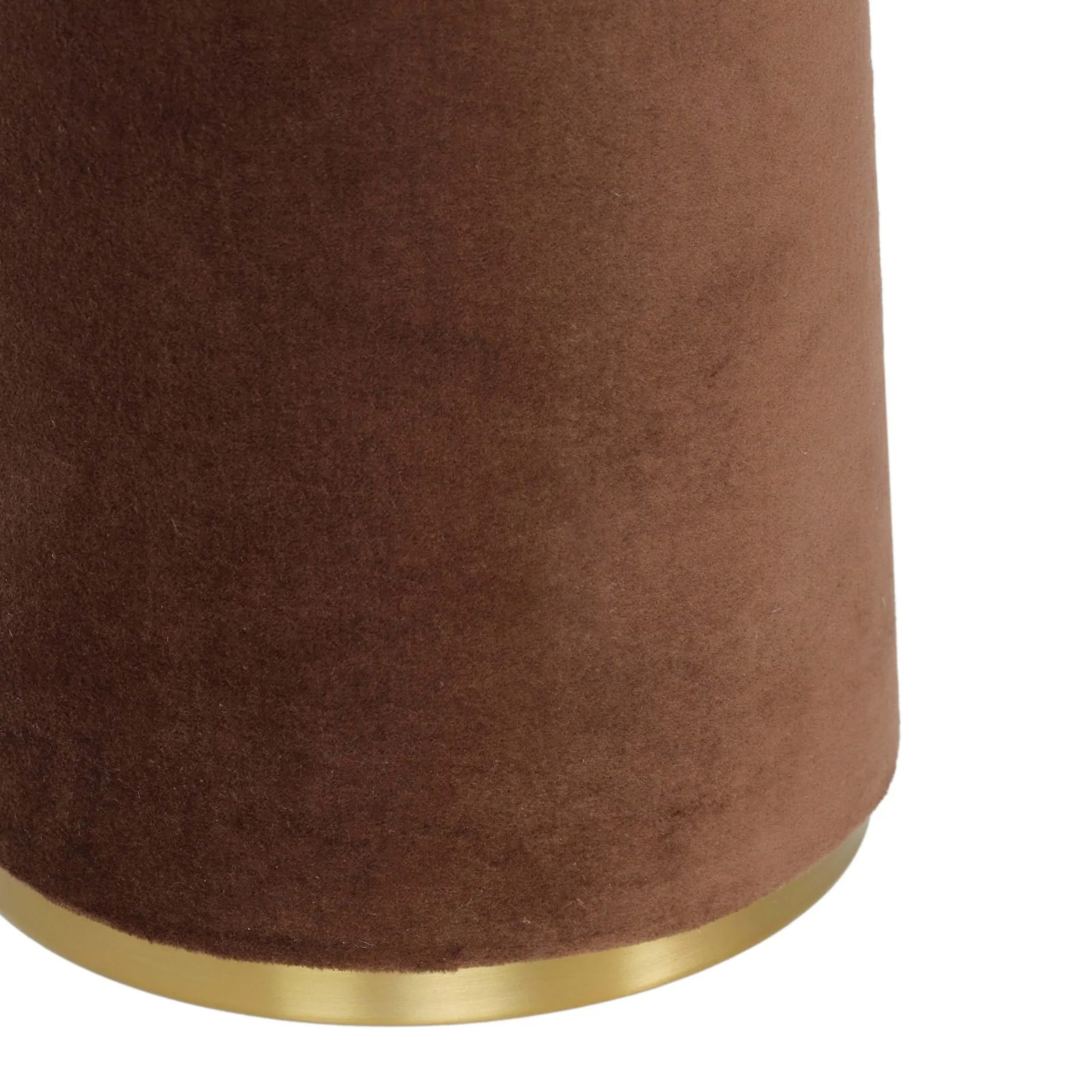 Graham Chocolate Brown Velvet Floor Lamp - Image 5