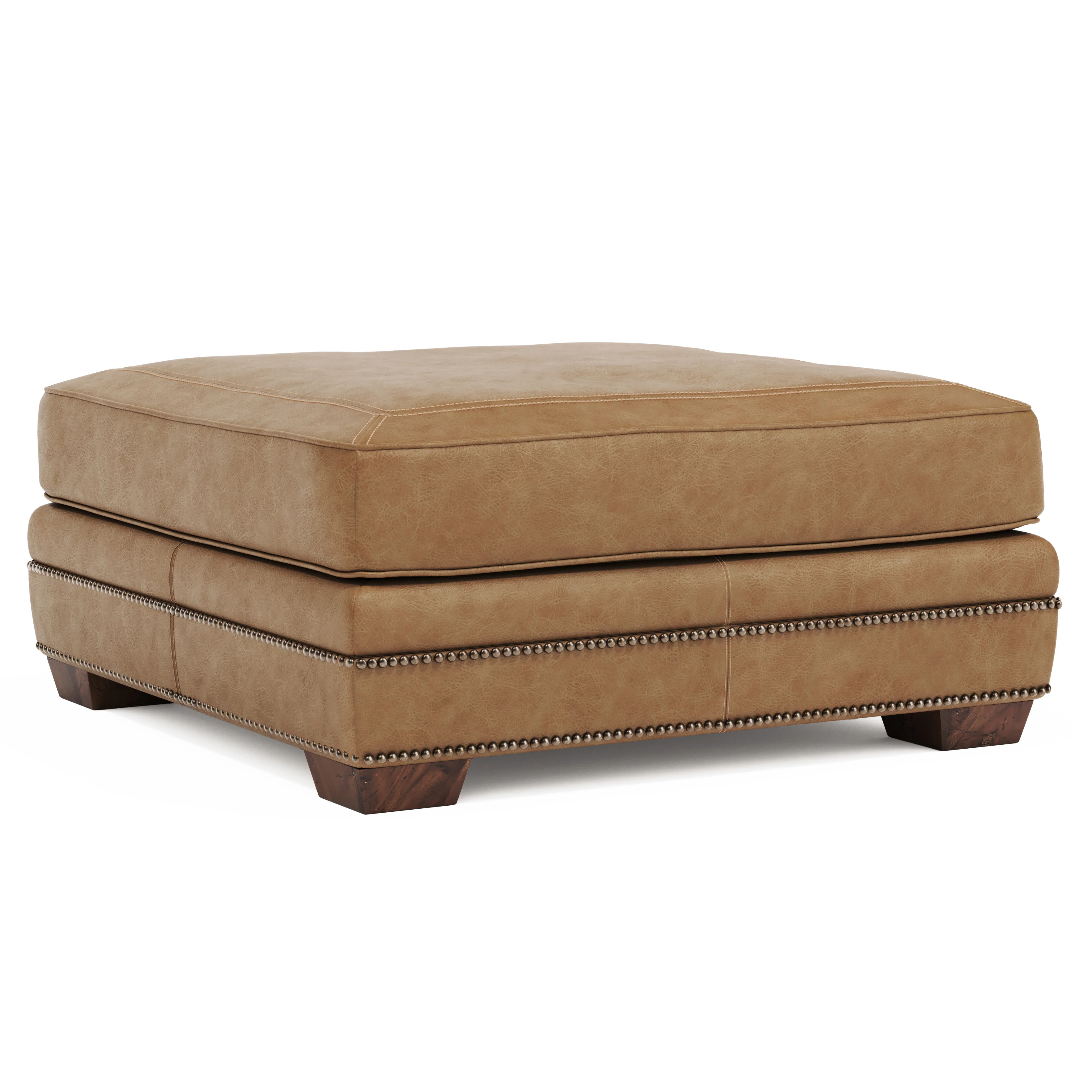 Grandview Leather Ottoman - Image 4