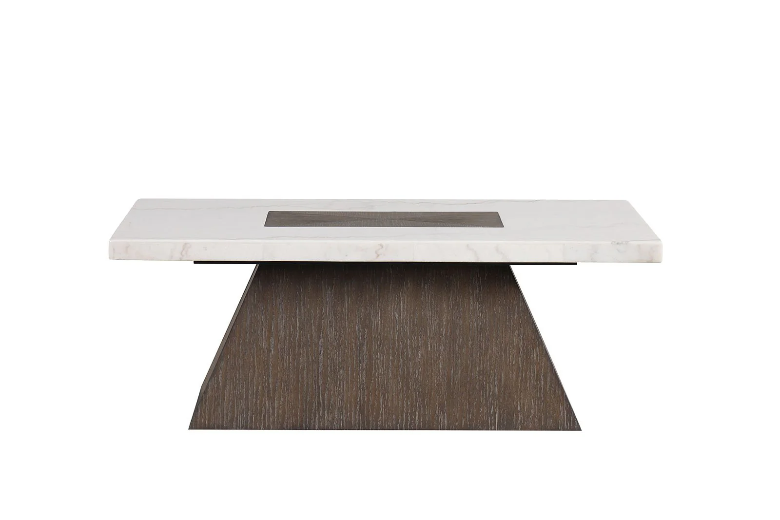 Grasten Square Coffee Table, Dark Walnut/White - Image 3