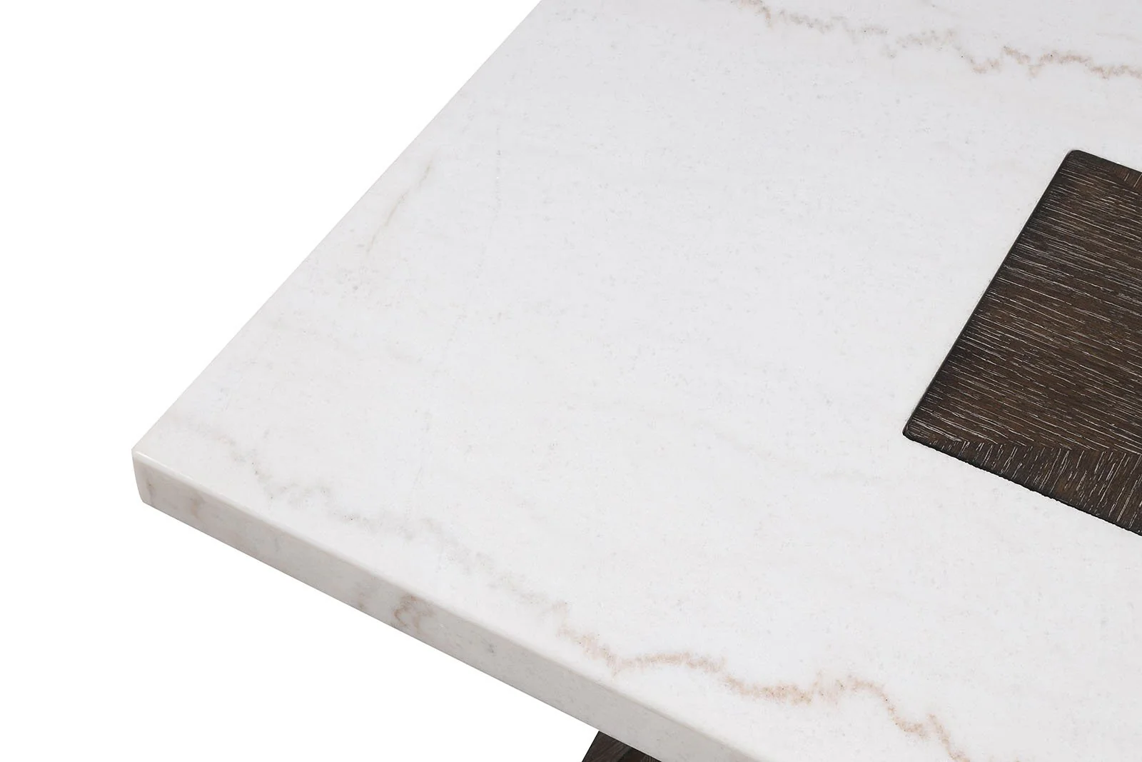 Grasten Square Coffee Table, Dark Walnut/White - Image 5