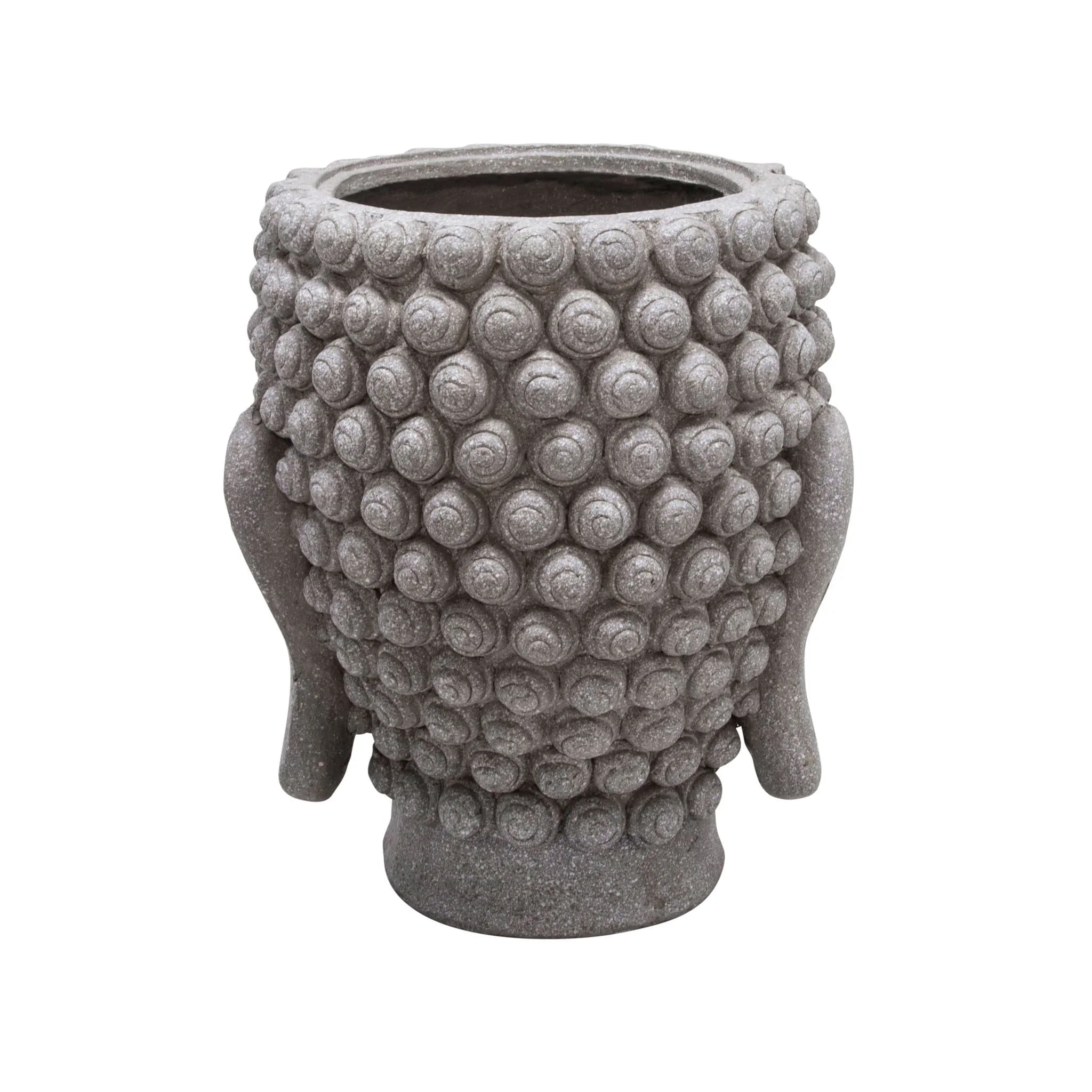Gray Buddha Head Planter - Image 5