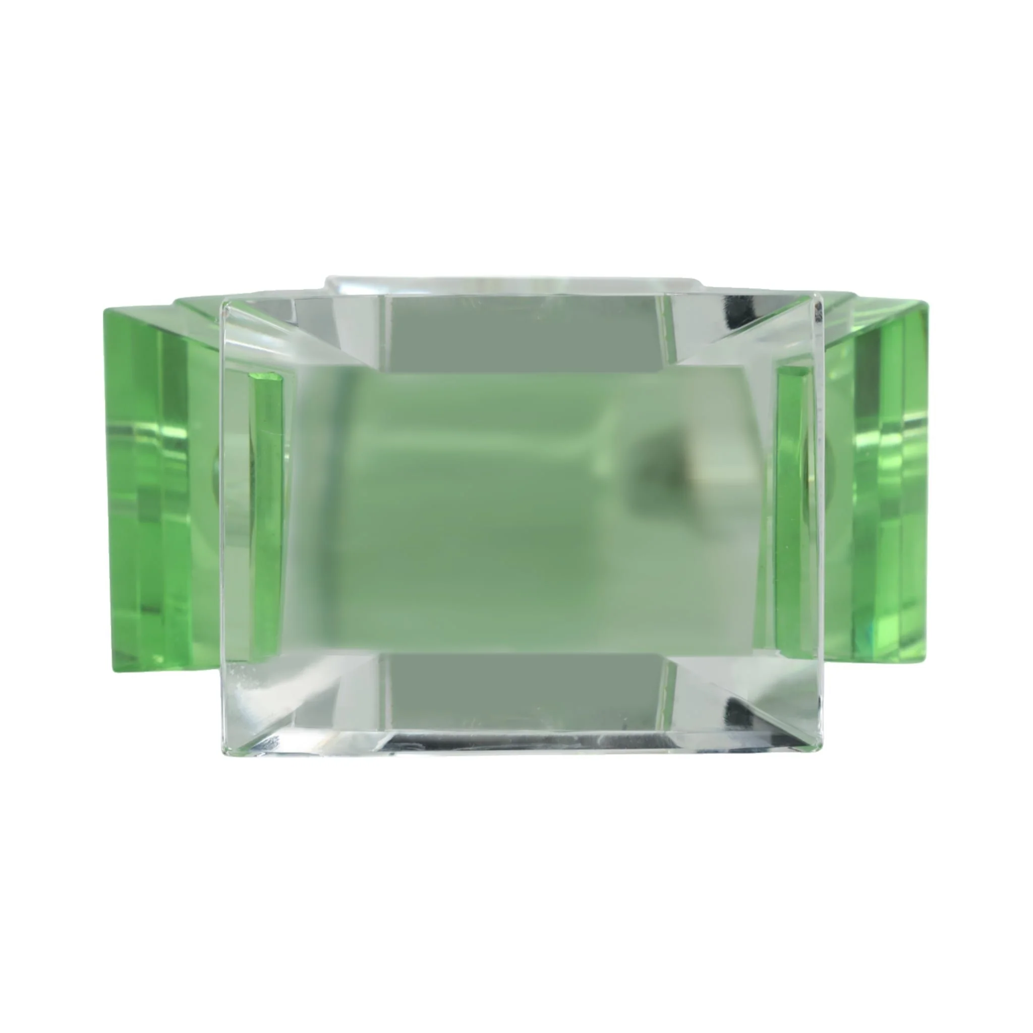 Green Crystal Perfume Bottle 4.75 - Image 7