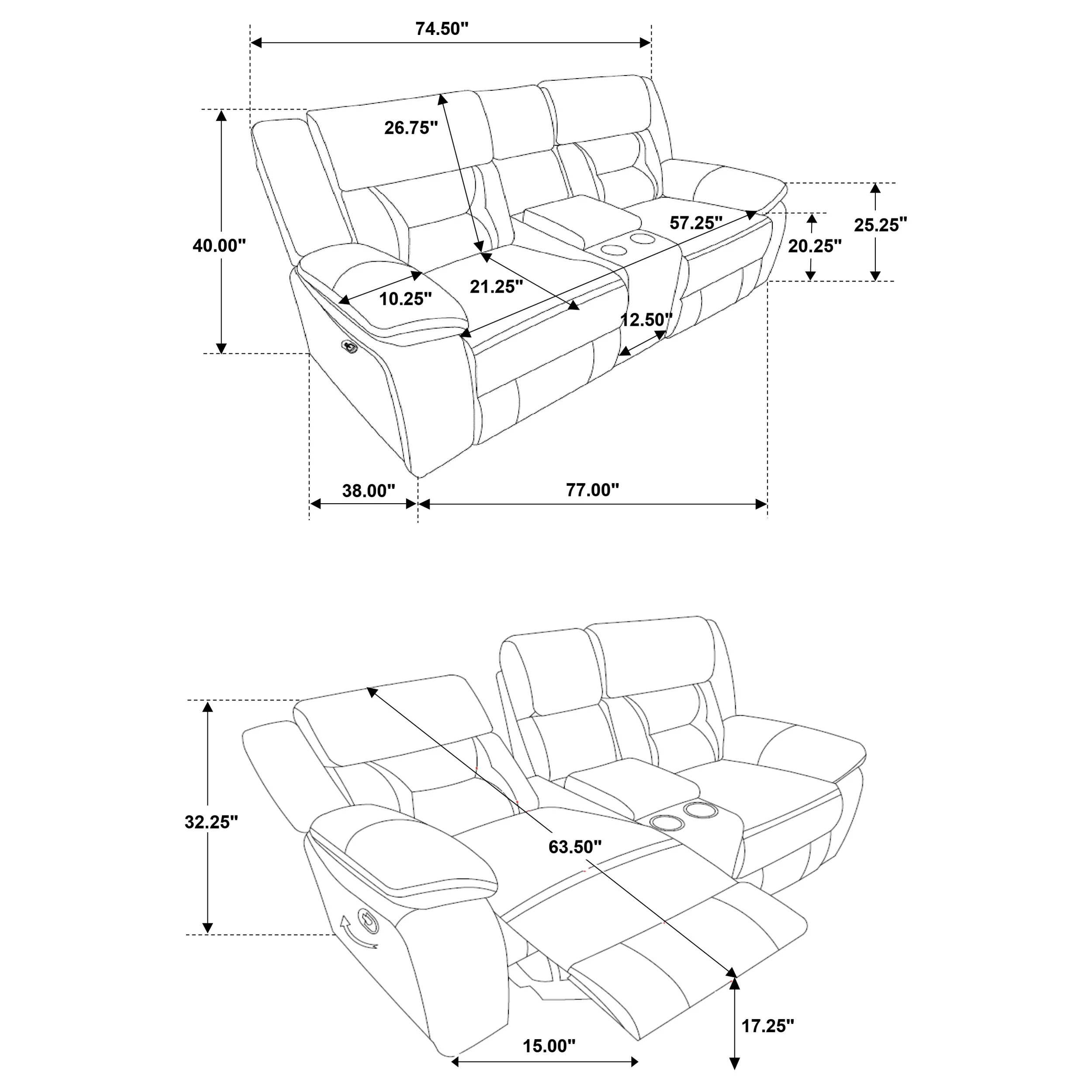 Greer Reclining Sofa Set - Image 12