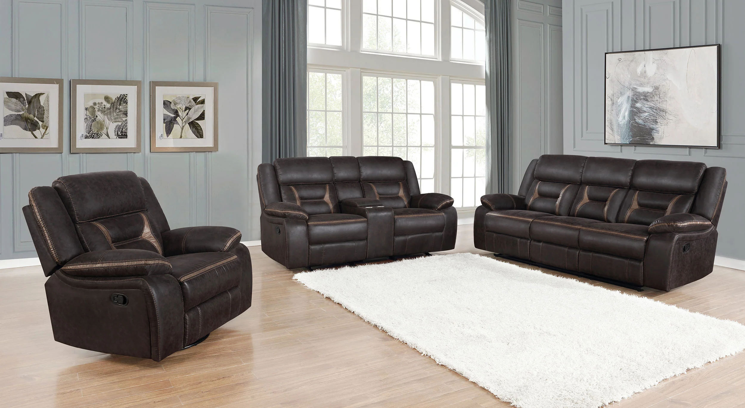 Greer Reclining Sofa Set - Image 45