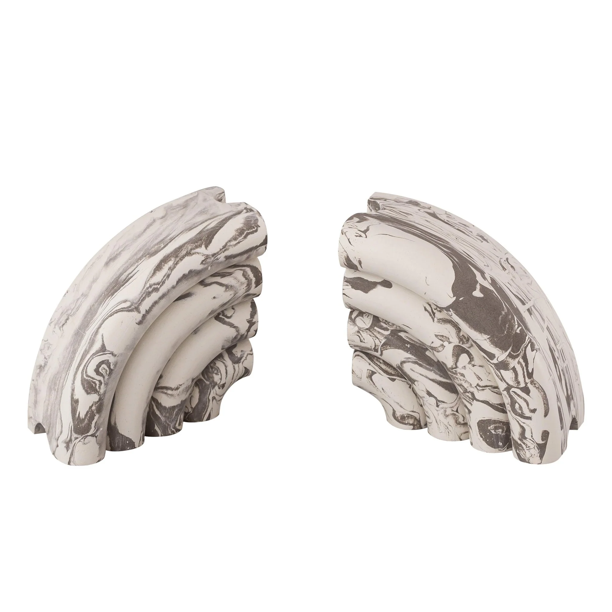 Grey Marble Bookends - Set of 2 - Image 4