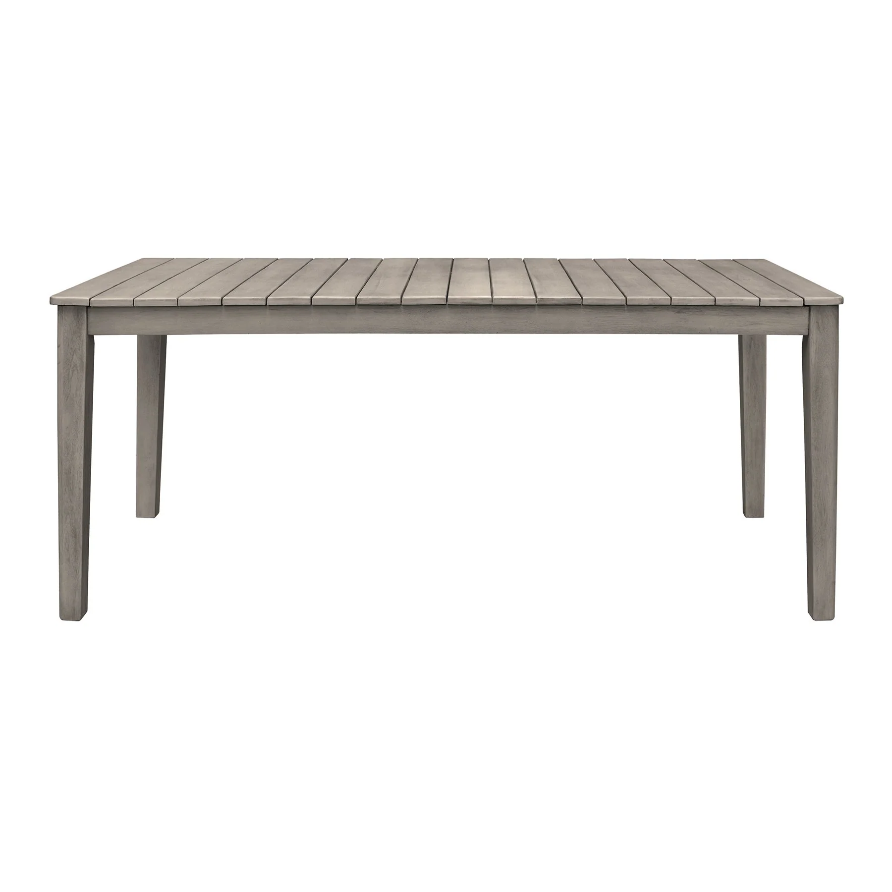 Haiti Patio Outdoor Dining Table in Gray Acacia Wood - Image 2