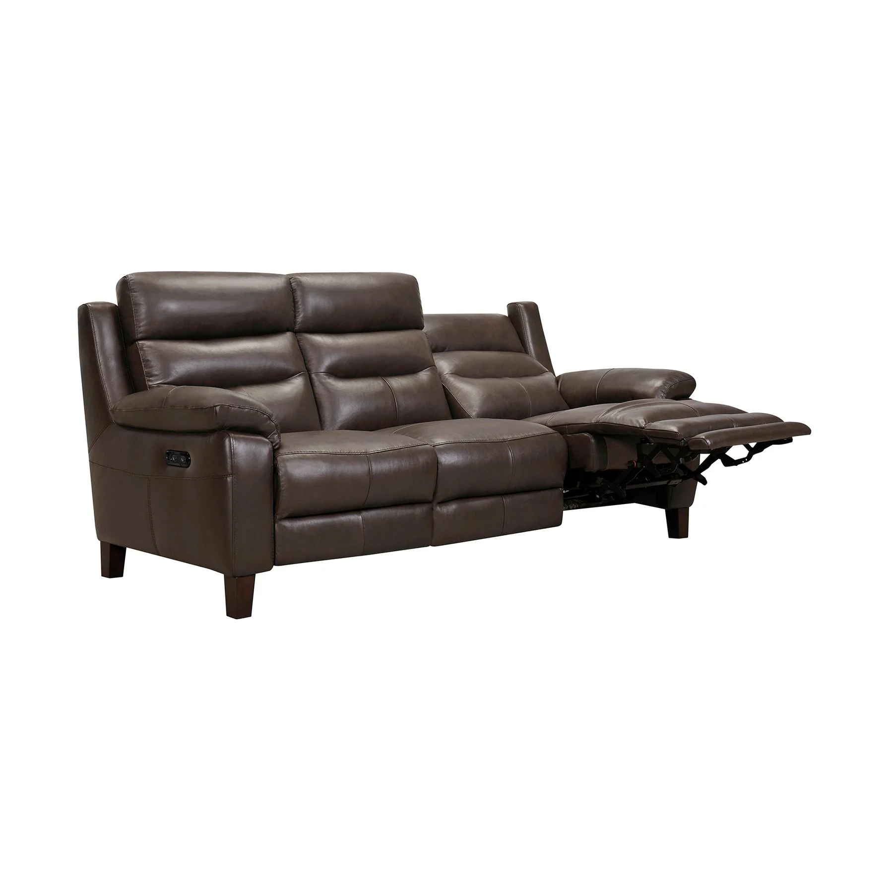 Hayward 82" Espresso Genuine Leather Power Reclining Sofa - Image 3