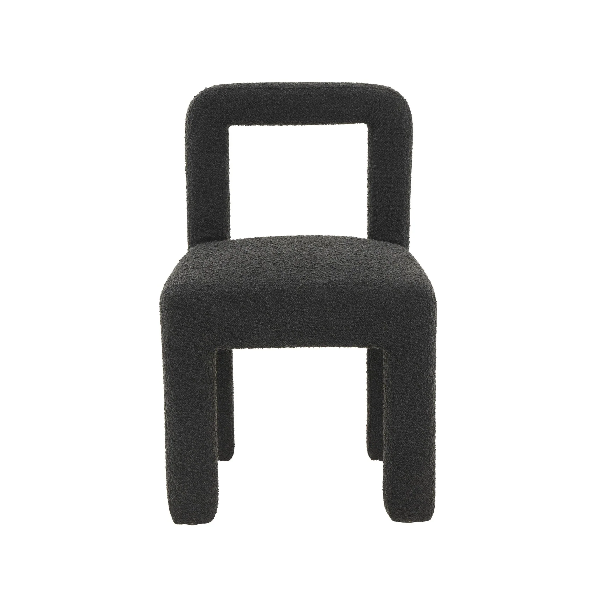 Hazel Black Boucle Dining Chair - Image 3