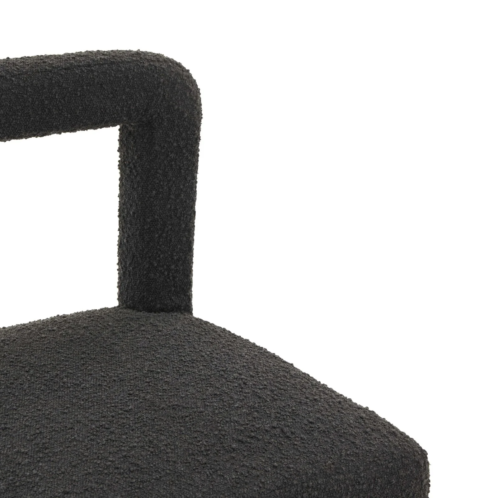 Hazel Black Boucle Dining Chair - Image 7