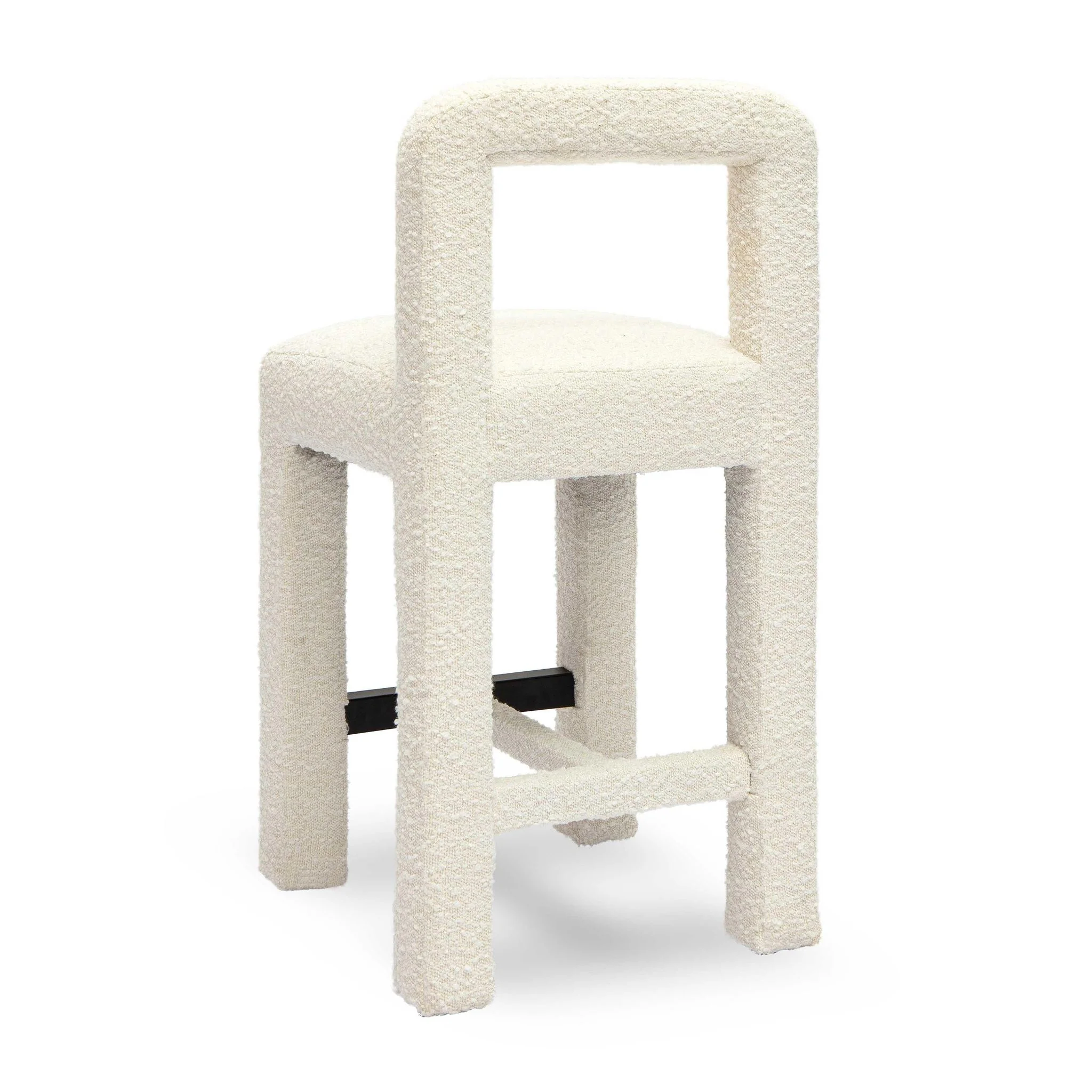 Hazel Cream Boucle Counter Stool - Image 4