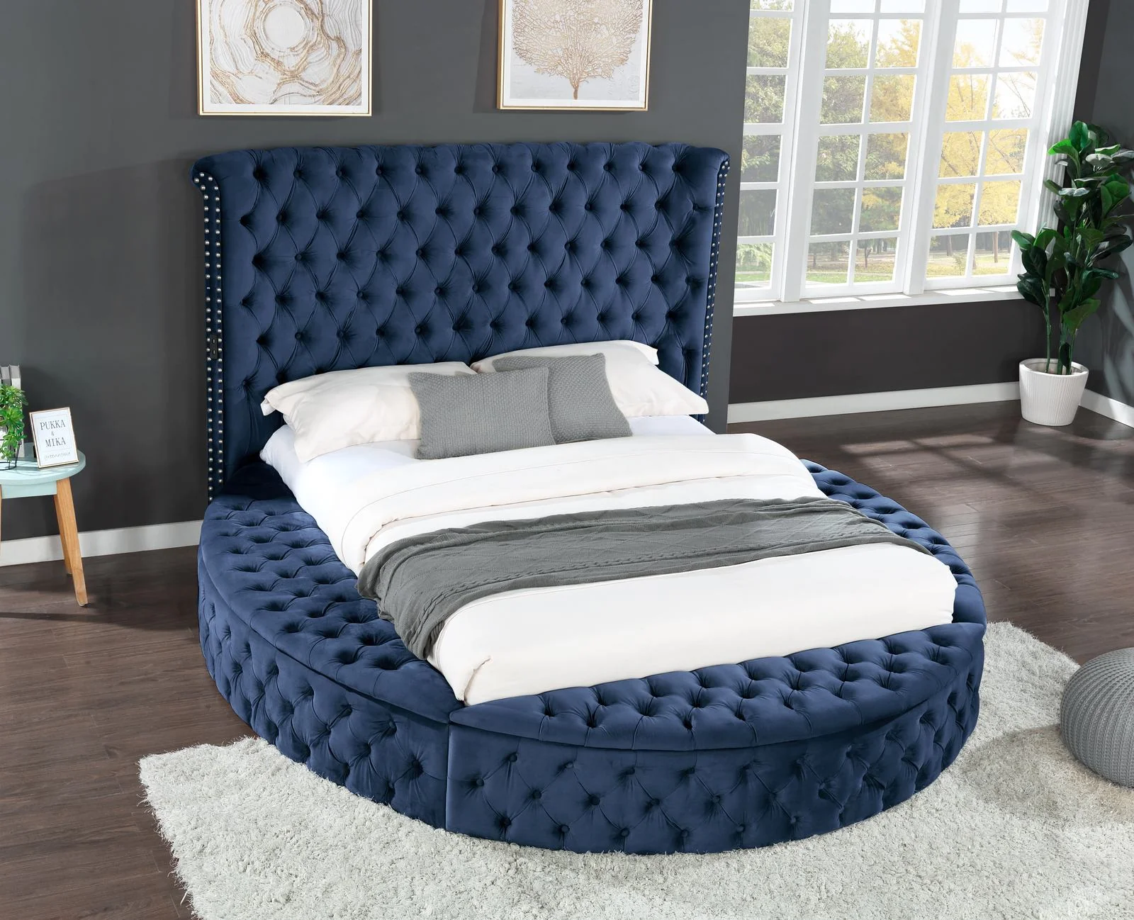 Hazel King Bed 5 Blue - Image 3