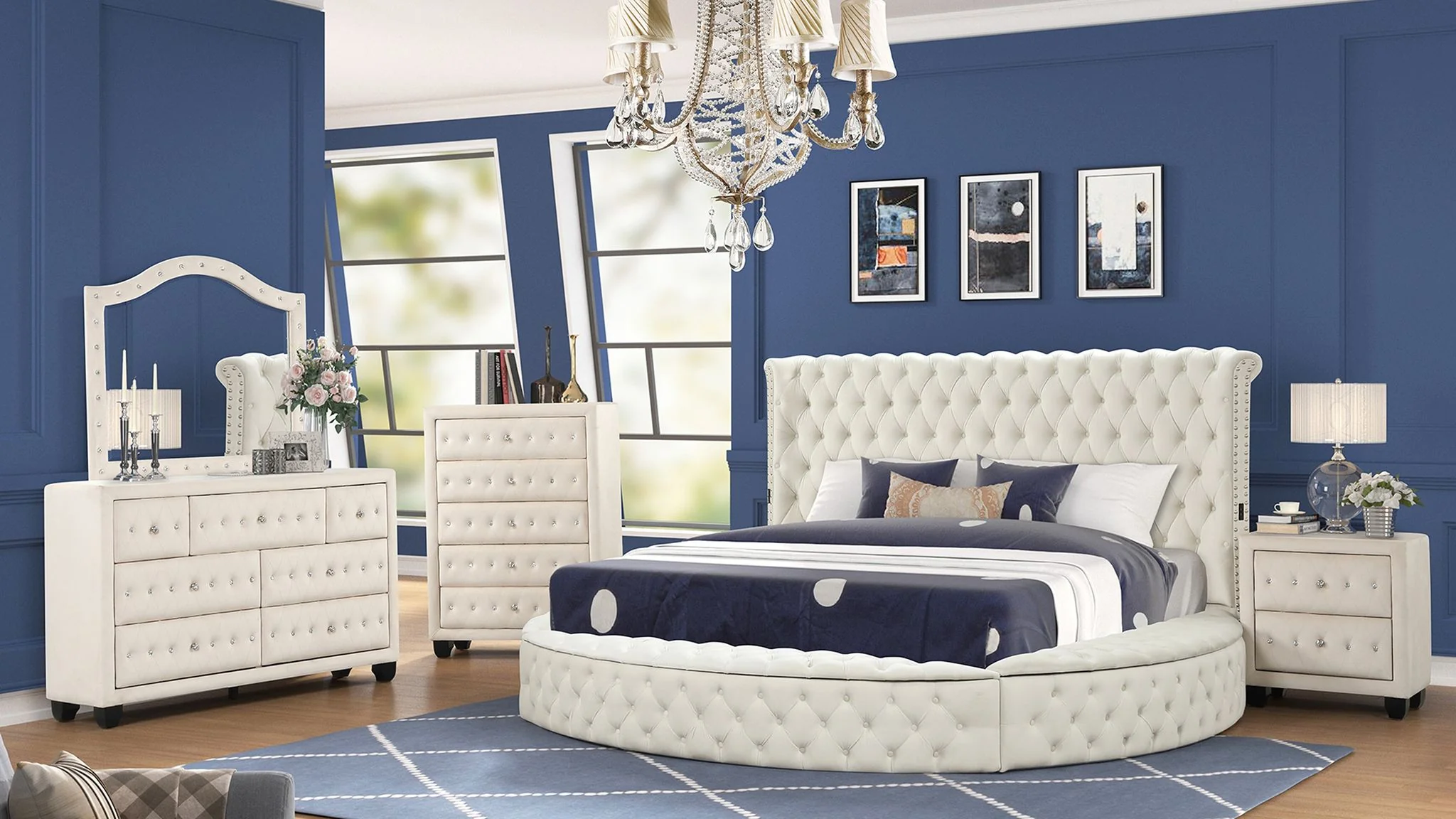 Hazel King Bed 5 Cream