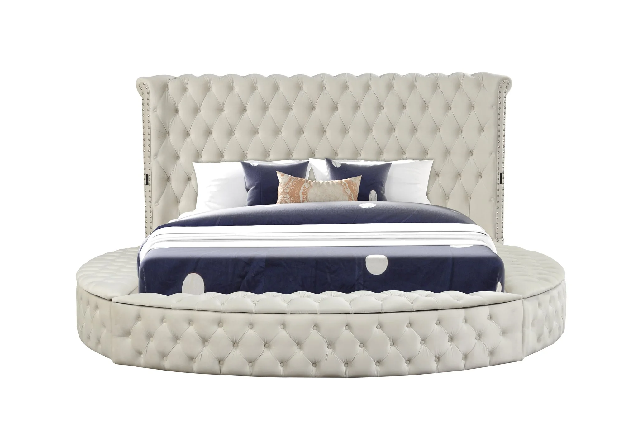 Hazel Queen Bed Cream - Image 3