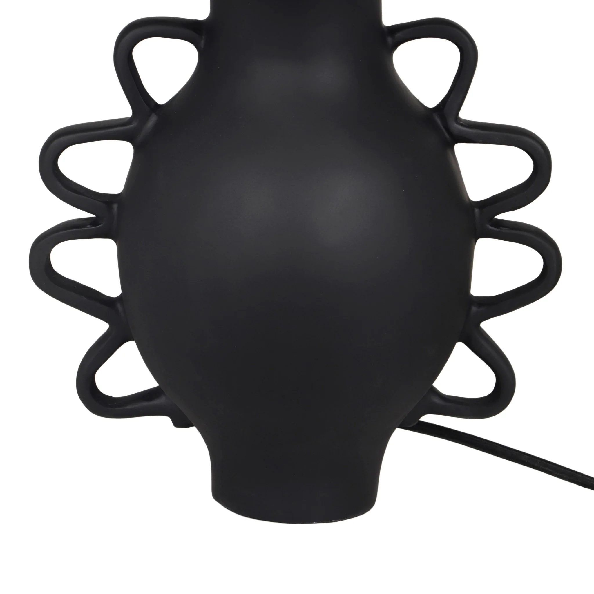 Hazza Black Pleated Table Lamp - Image 4