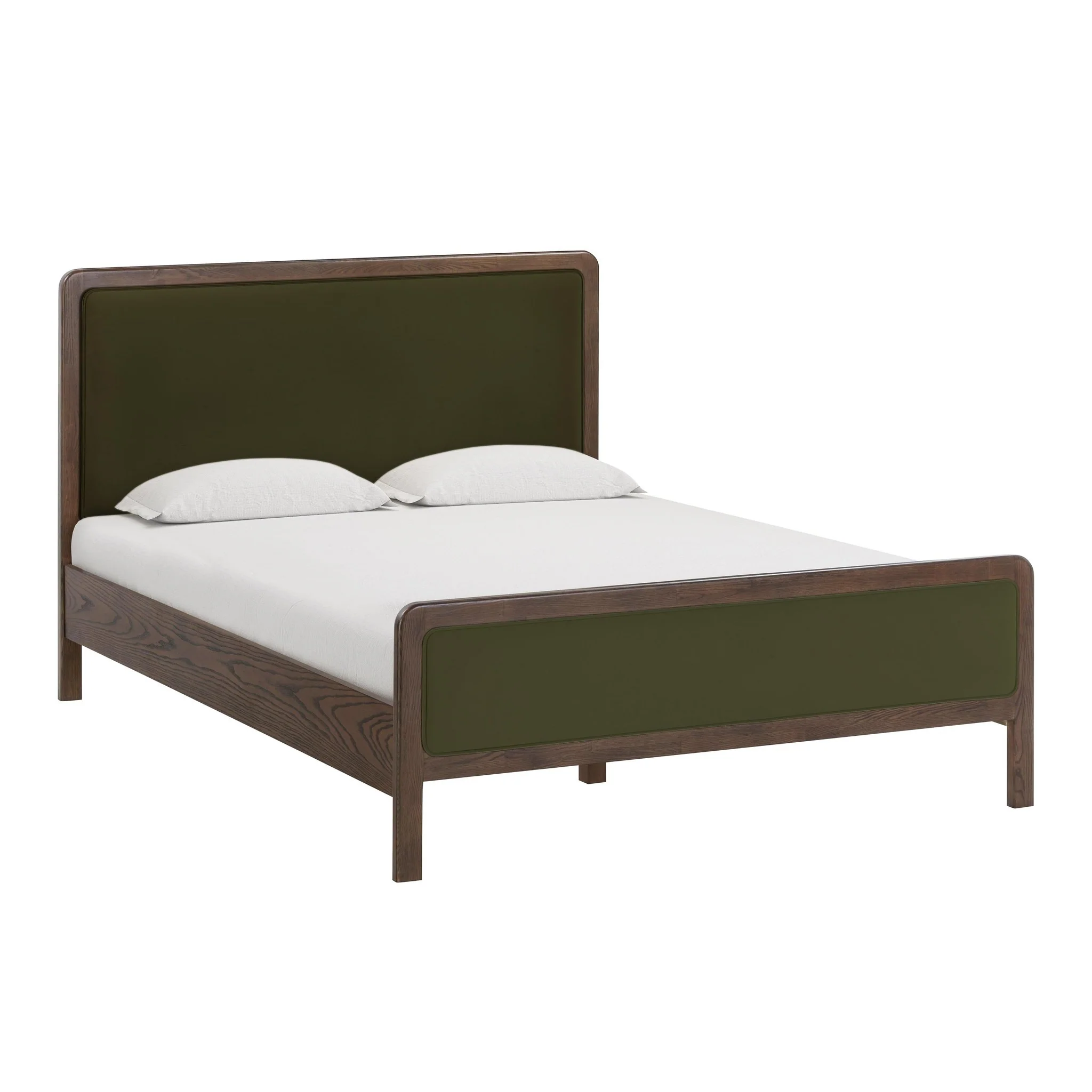 Hella Forest Green Velvet Queen Bed - Image 2