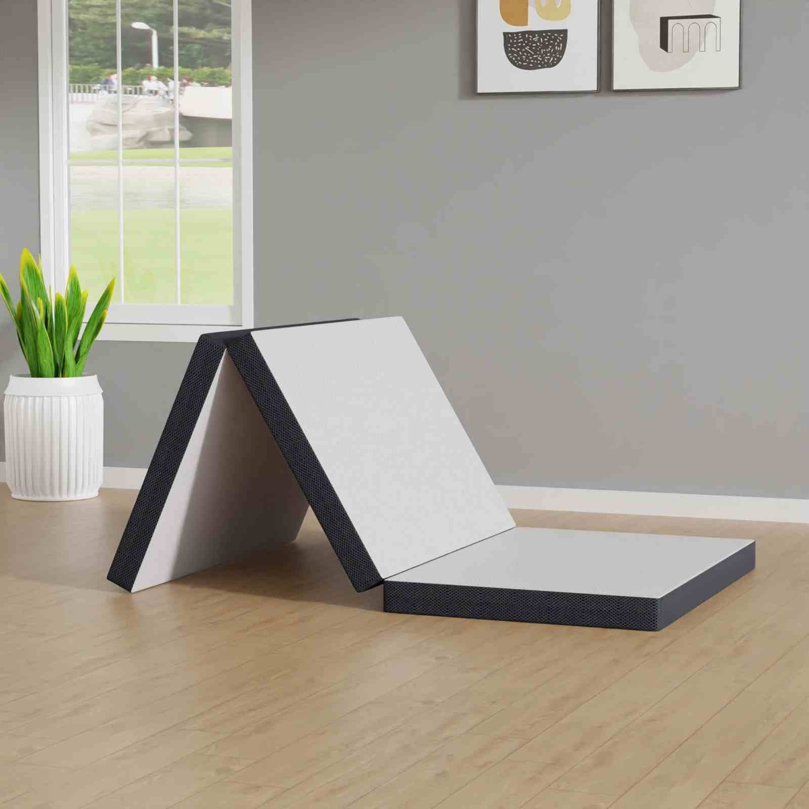 Hollyhock 3" Twin Tri-Fold Memory Foam Topper