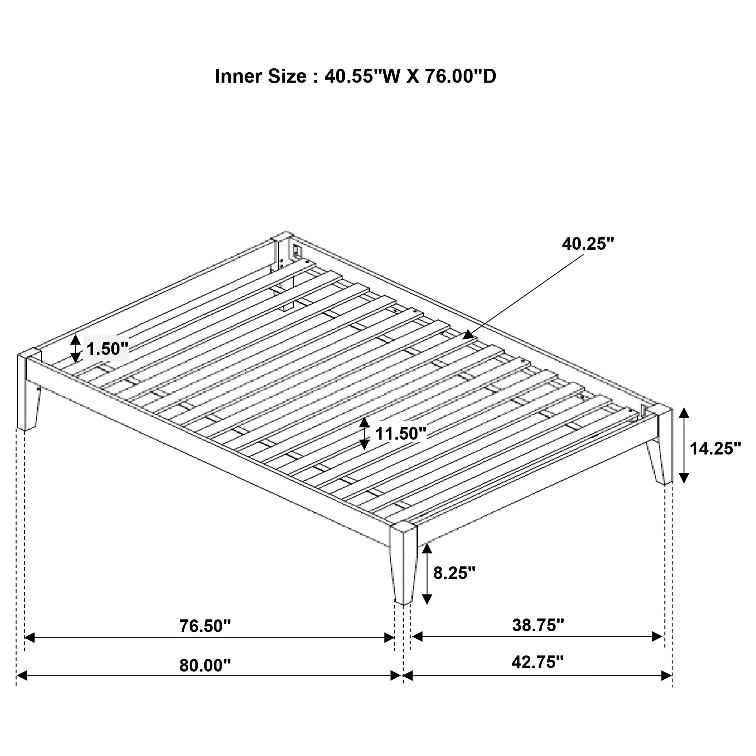 Hounslow Platform Bed Base - Image 39